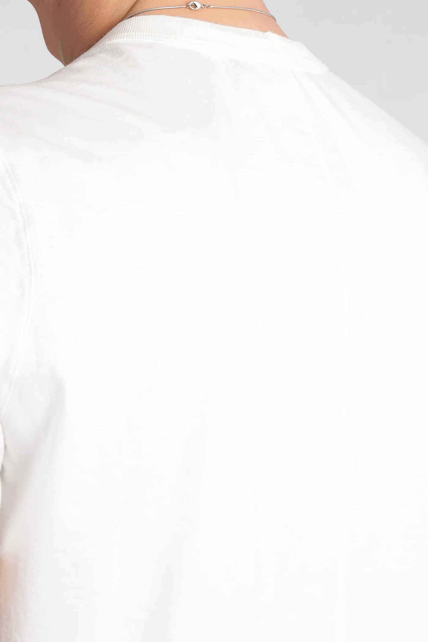 Short level t T-Shirt in white cotton - Image 5