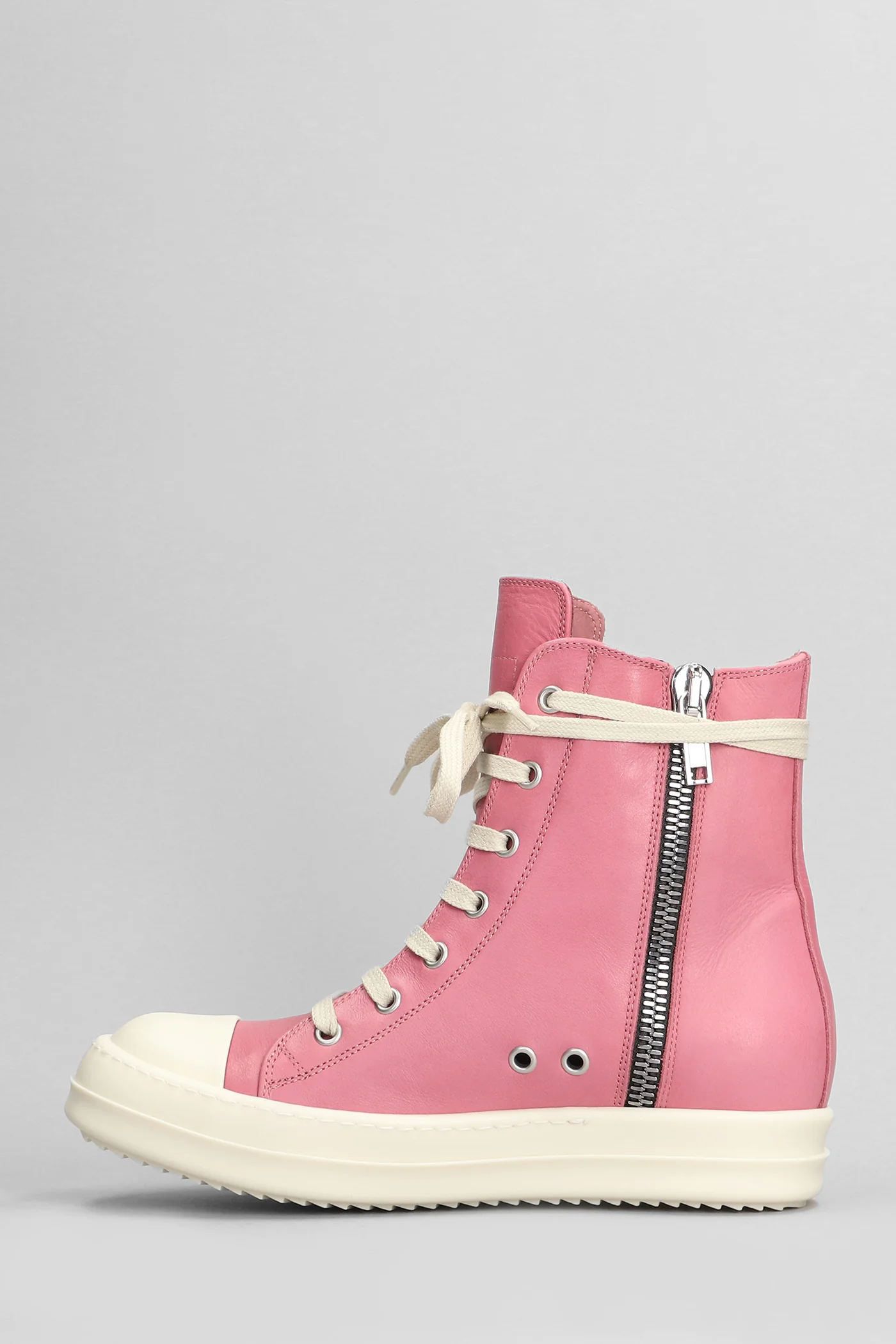 Sneakers Sneakers in rose-pink leather - Image 48