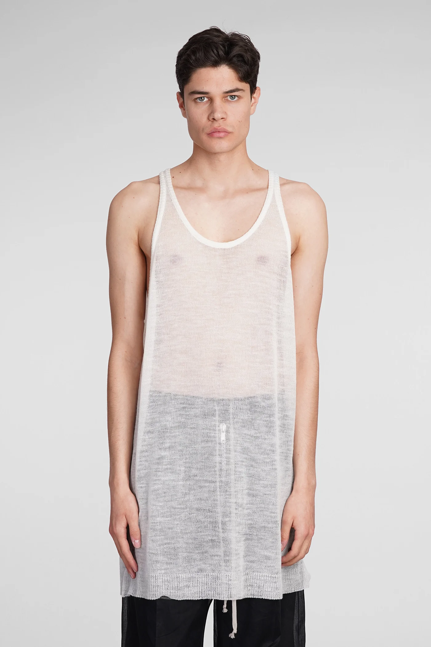Tank tank Top in white wool