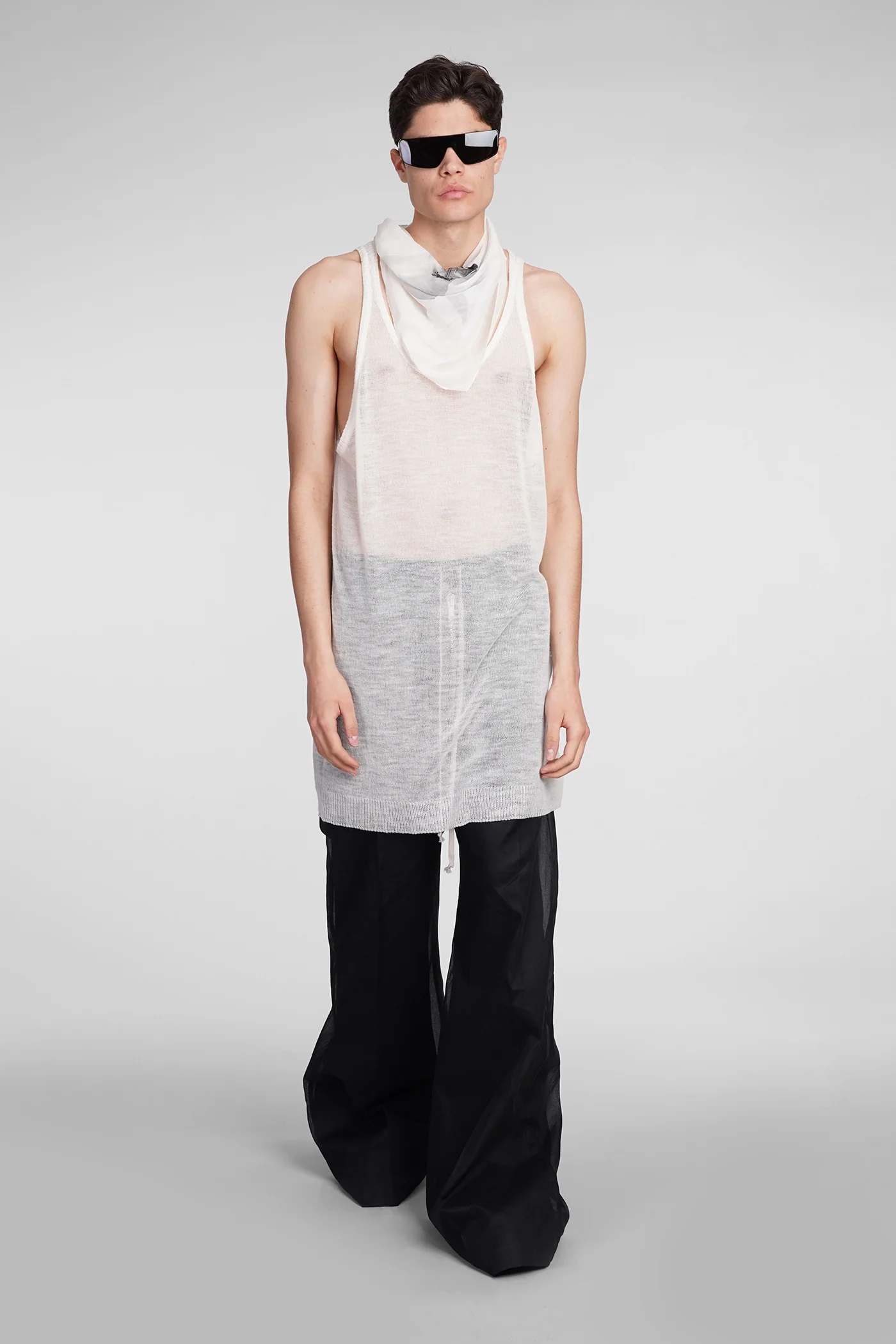 Tank tank Top in white wool - Image 2