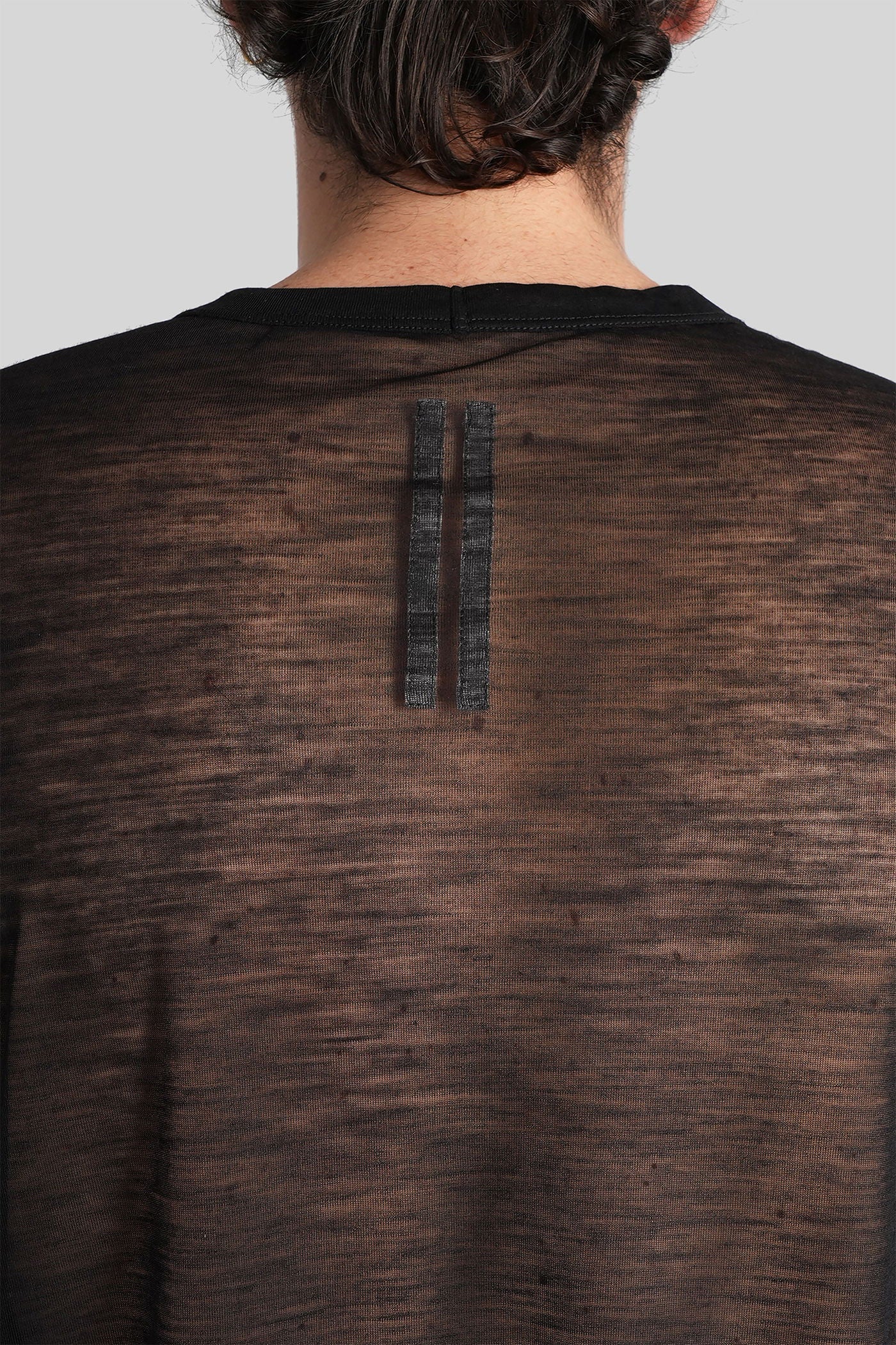 Tommy t T-Shirt in black wool - Image 5