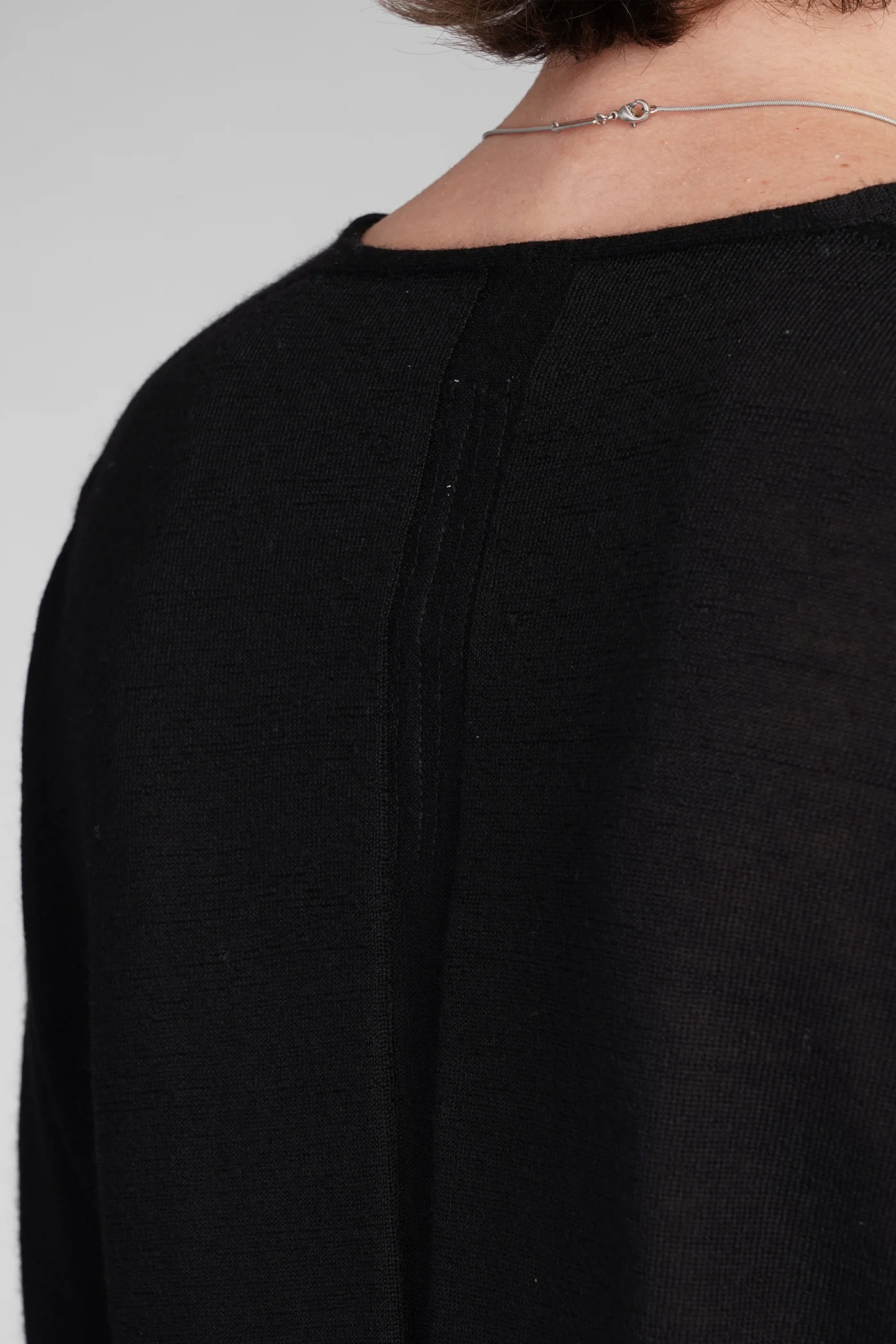 V neck pull Knitwear in black wool - Image 5