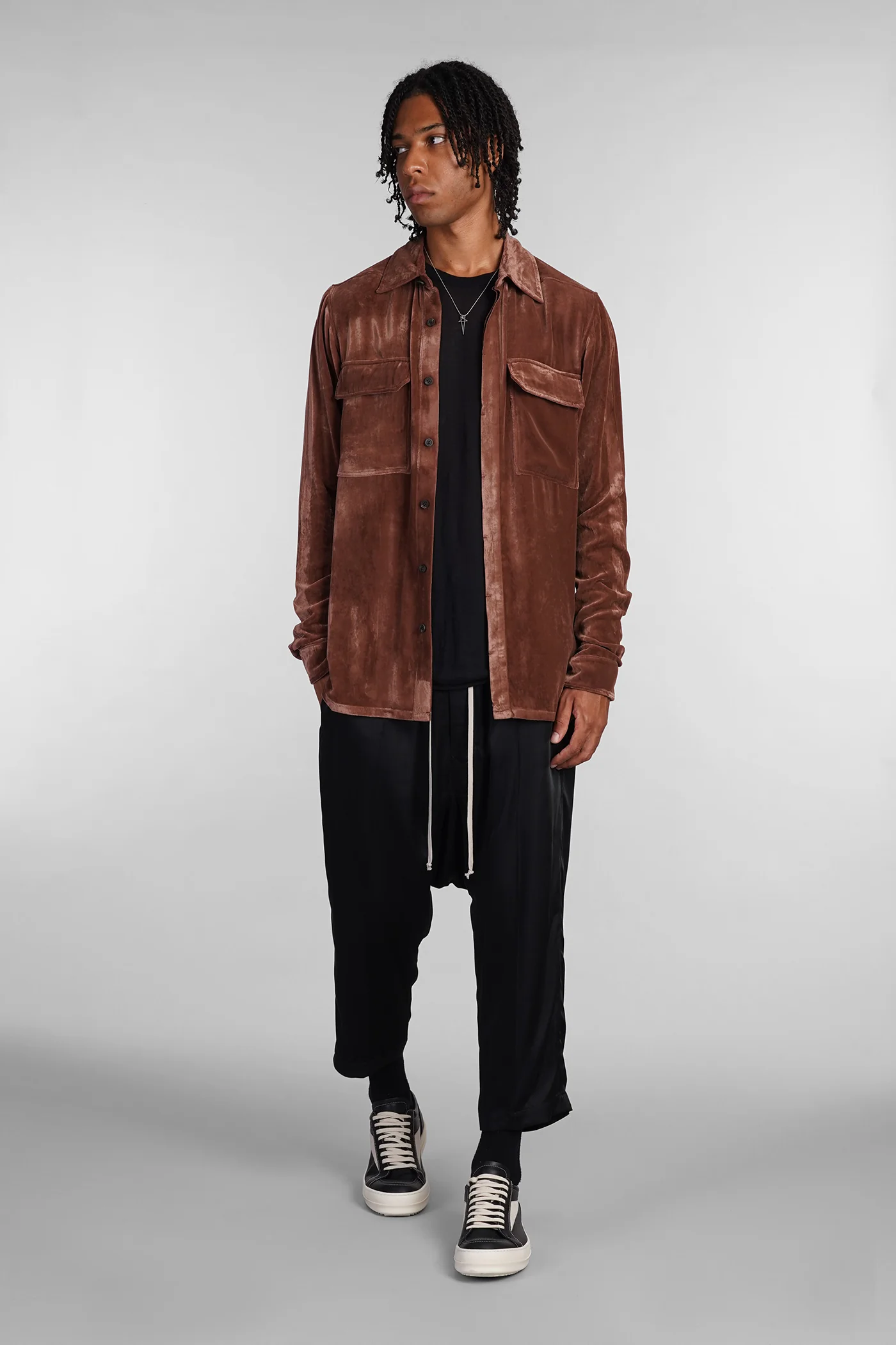 Work shirt Shirt in brown acetate - Image 2
