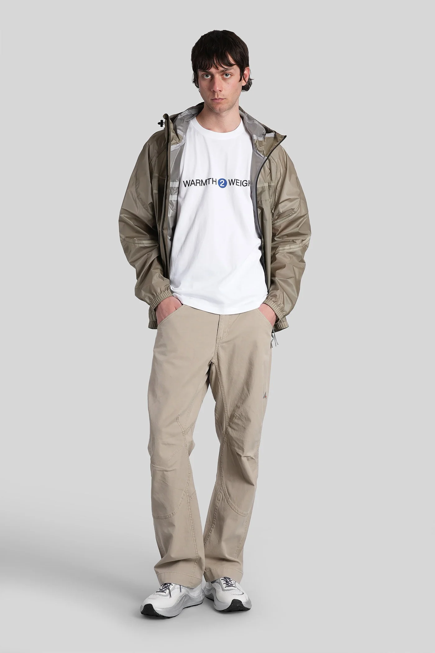 Crimp shaped pant Pants in beige cotton - Image 2