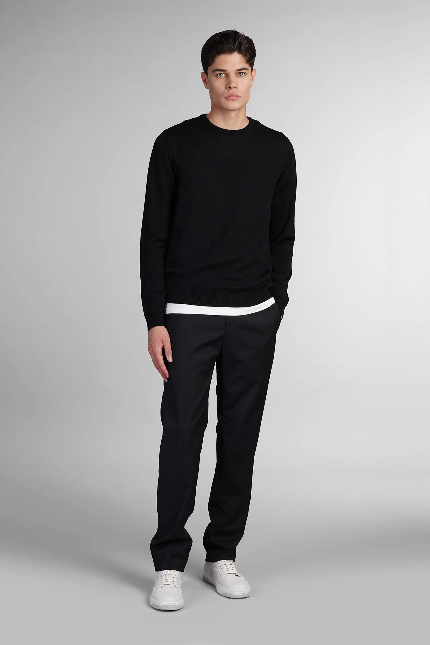 Knitwear in black wool - Image 2