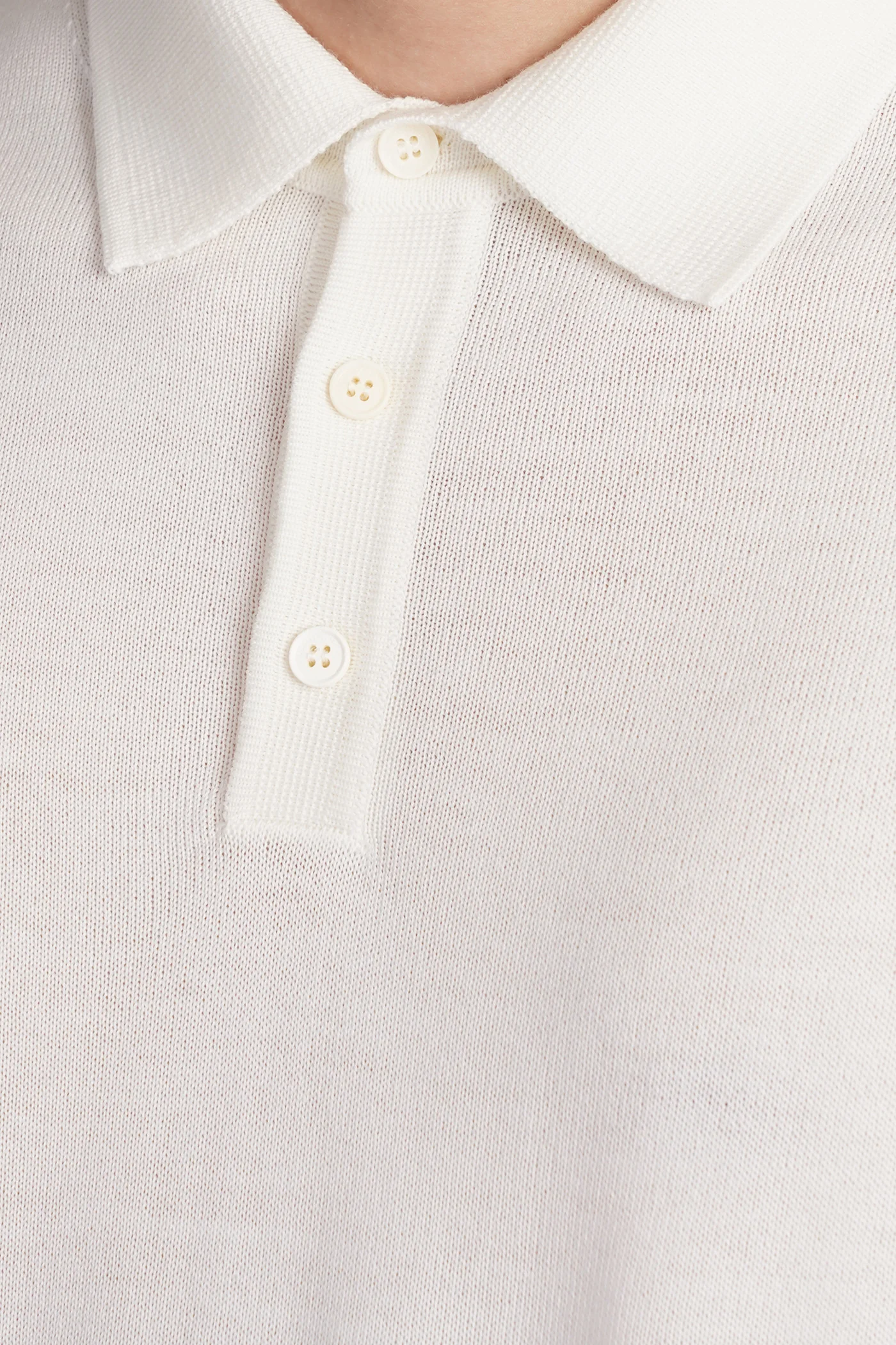 Polo in beige wool - Image 5