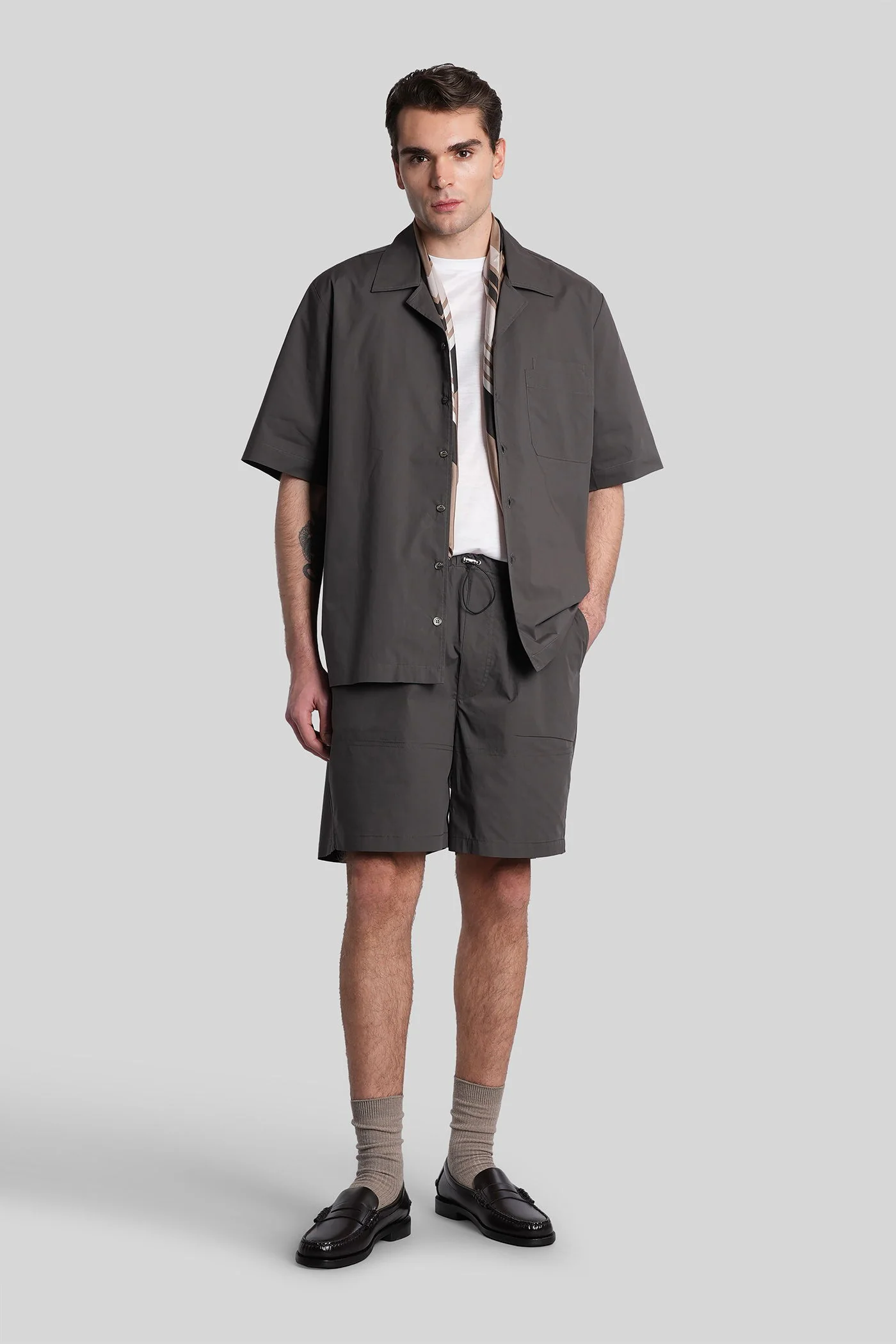Shirt in brown cotton - Image 2