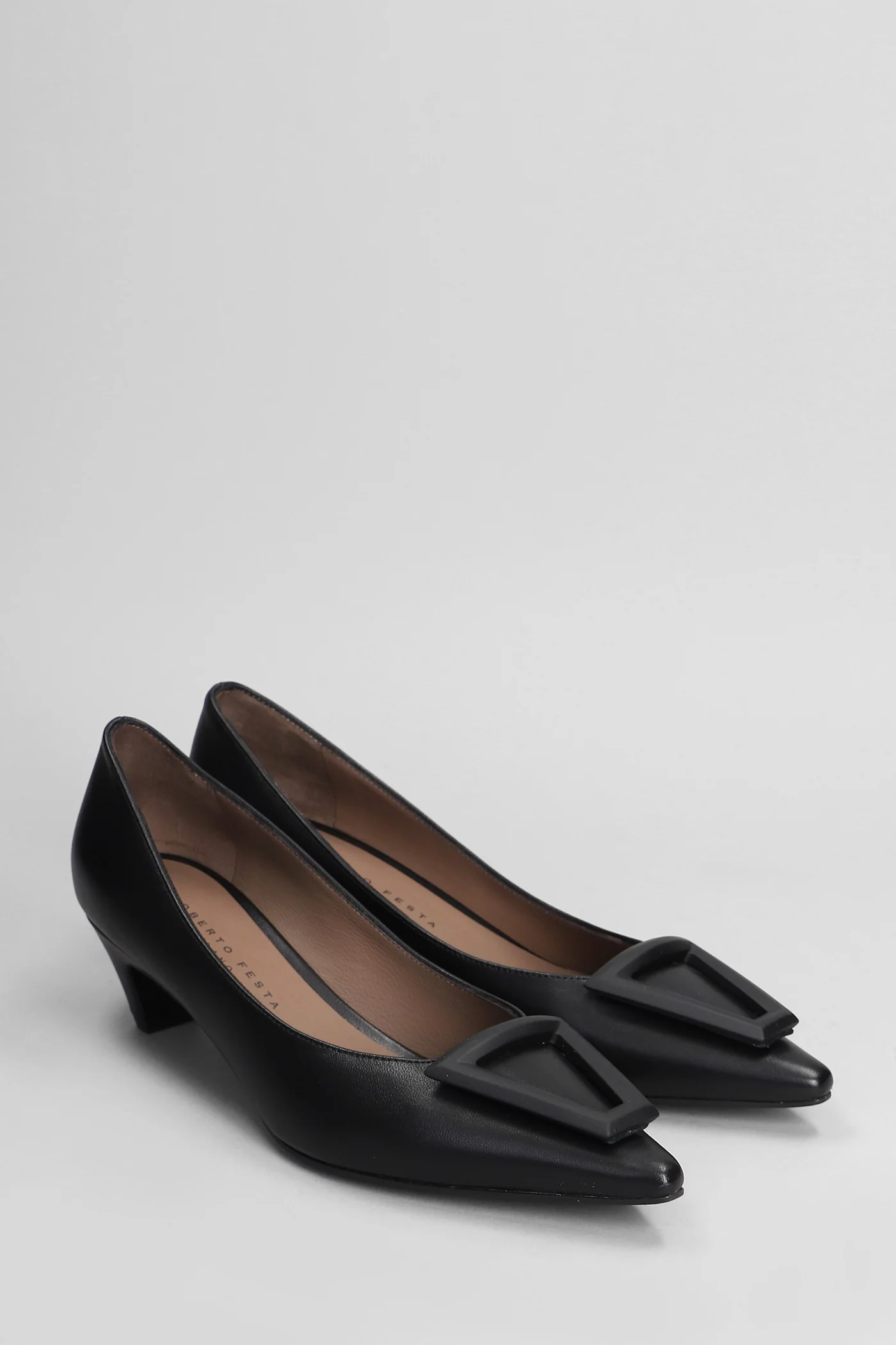 Moon Pumps in black leather - Image 2