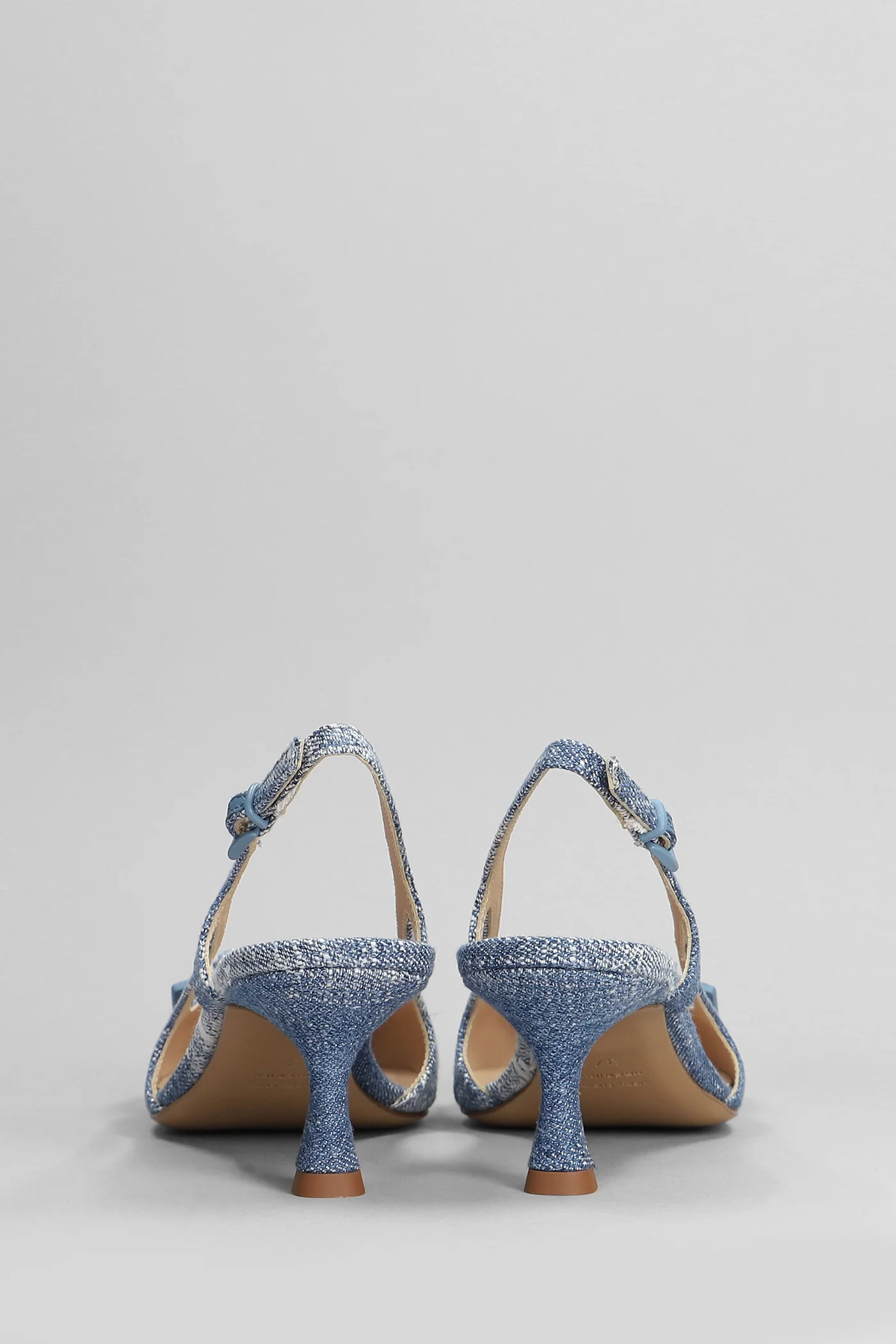 Pumps in cyan denim - Image 4