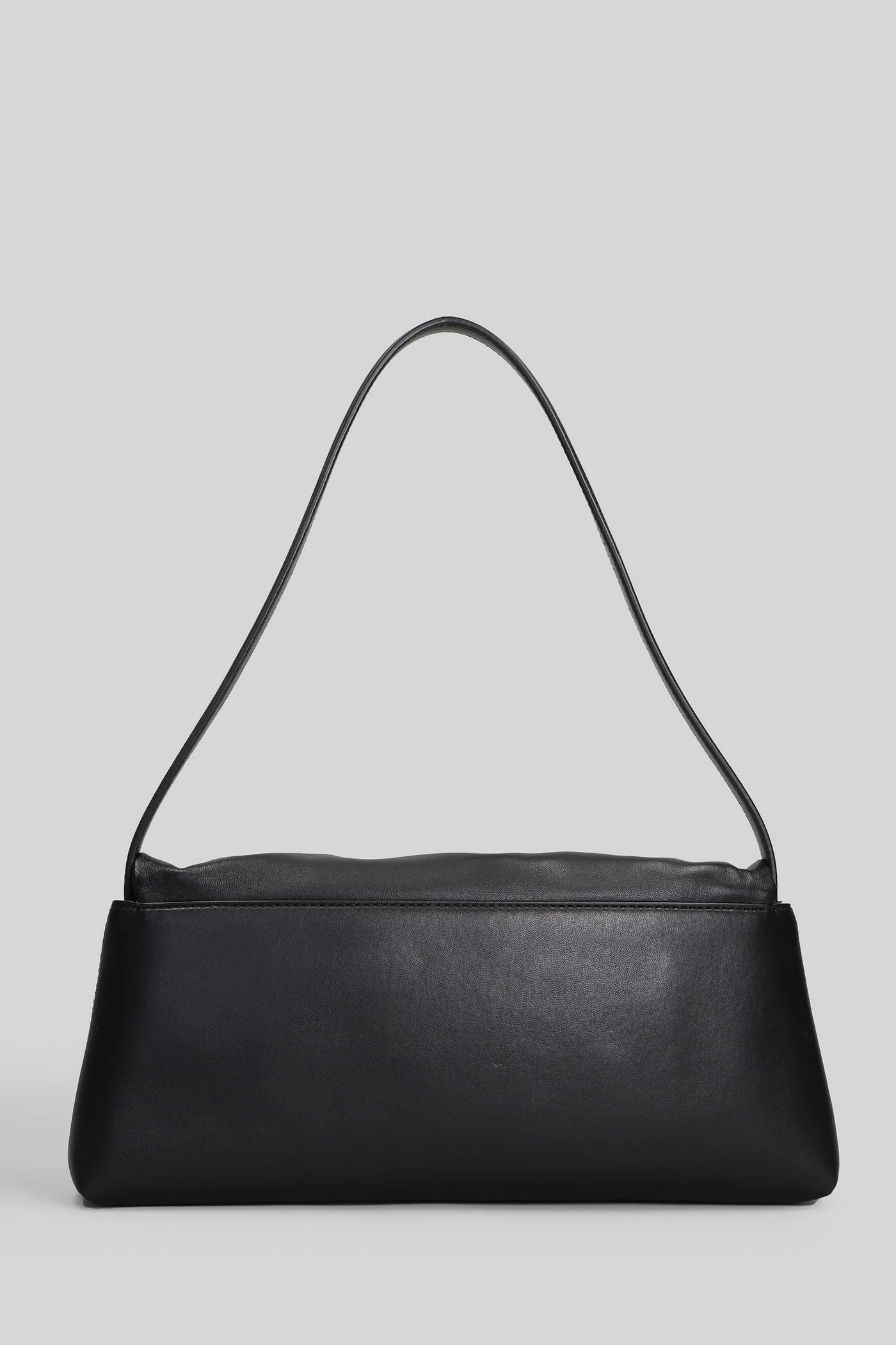 Shoulder bag in black leather - Image 3