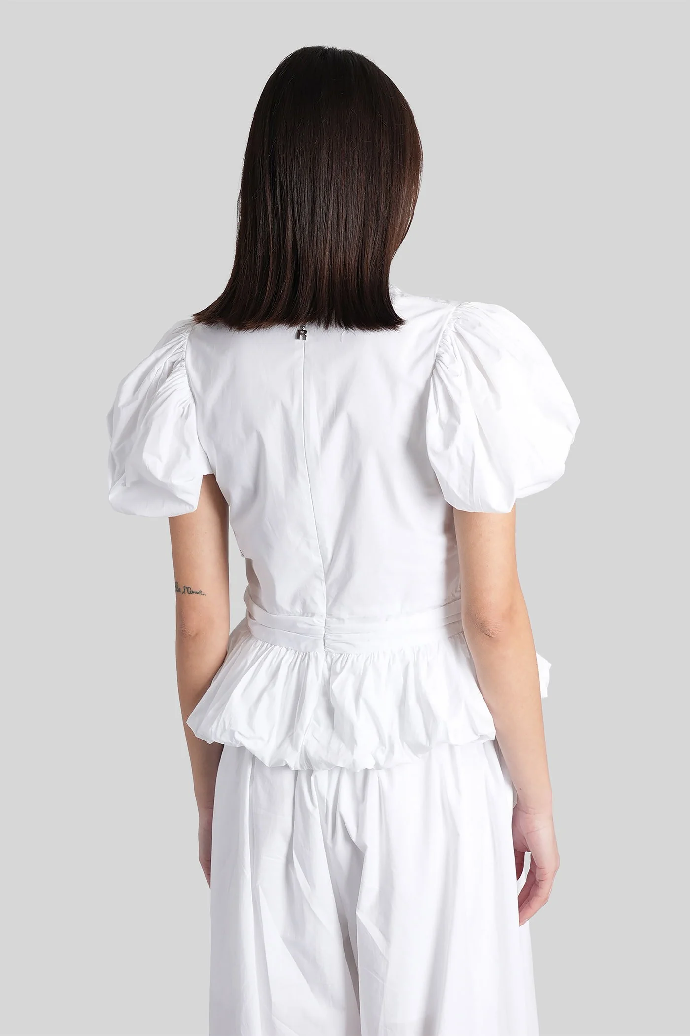 Topwear in white cotton - Image 3
