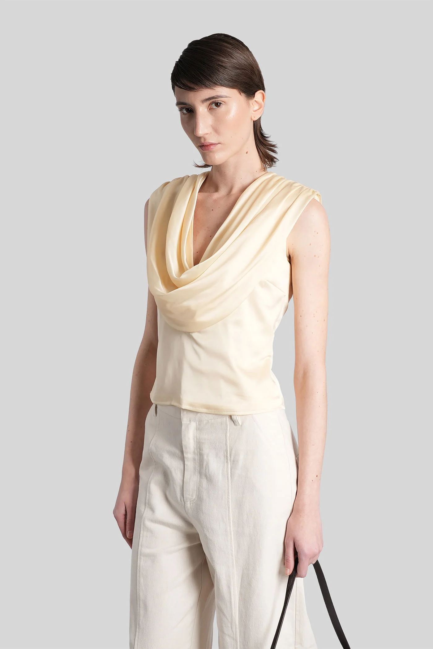 Topwear in yellow polyester - Image 4