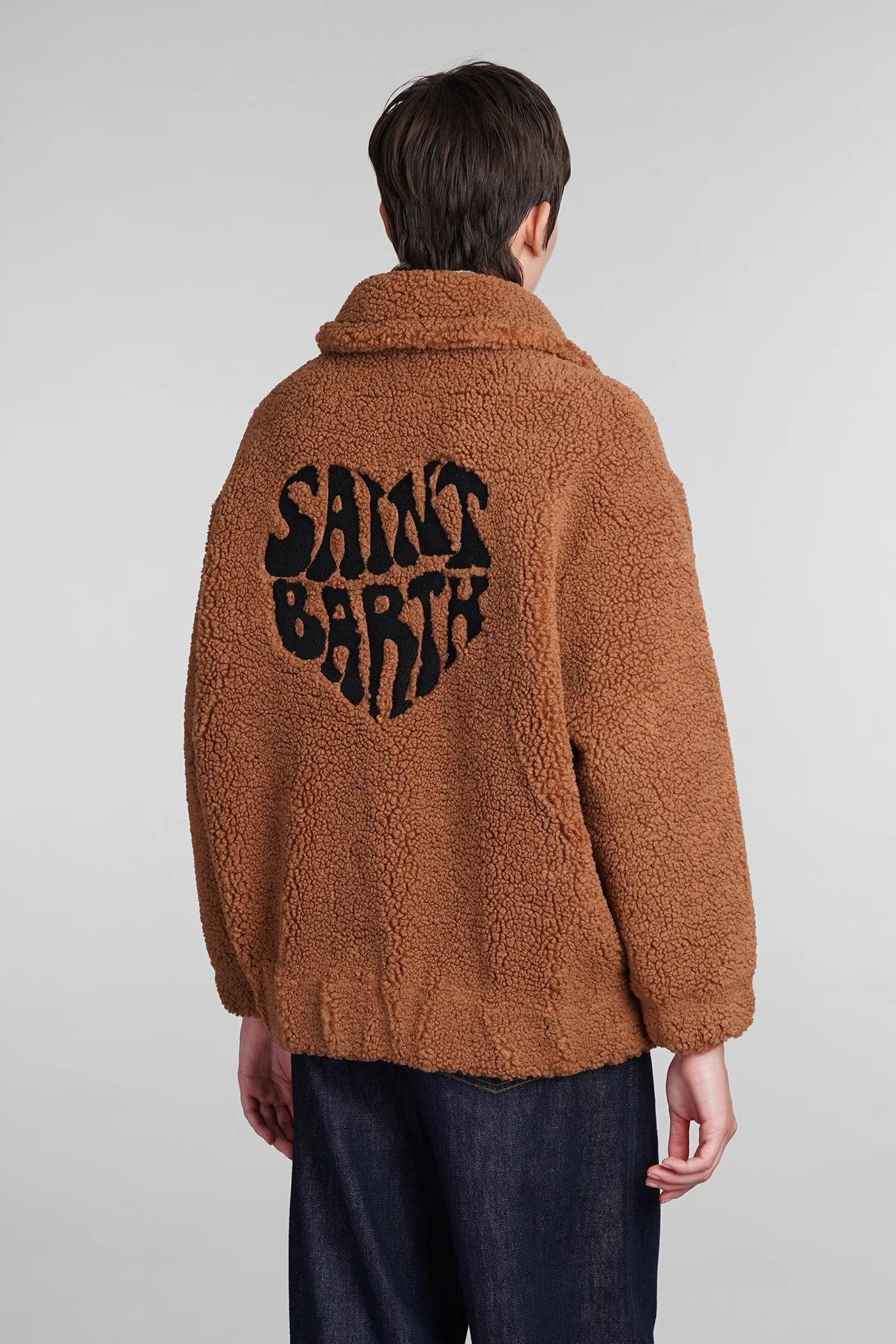 Abel Bomber Jacket in brown polyester - Image 3