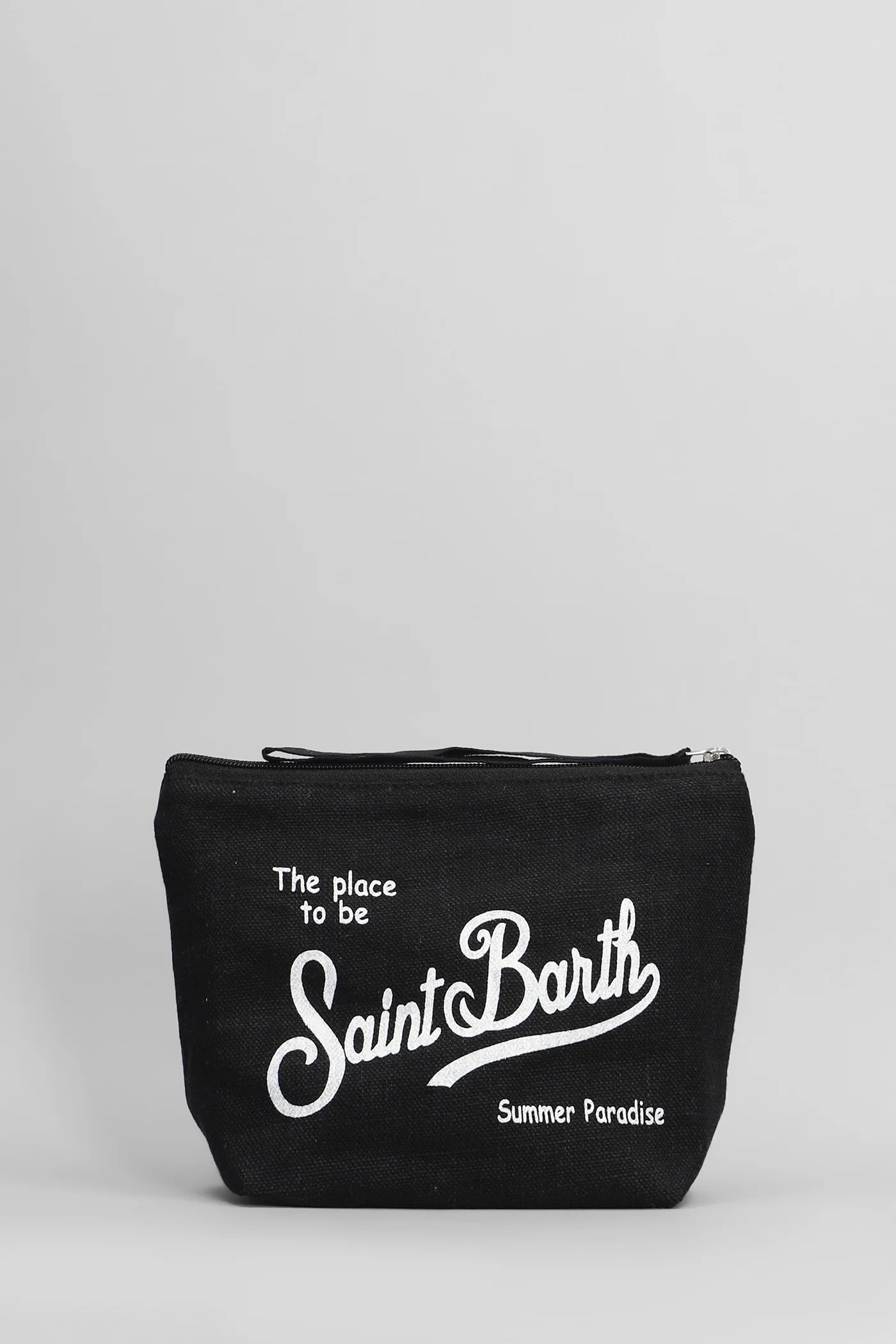Aline linen Clutch in black linen - Image 3