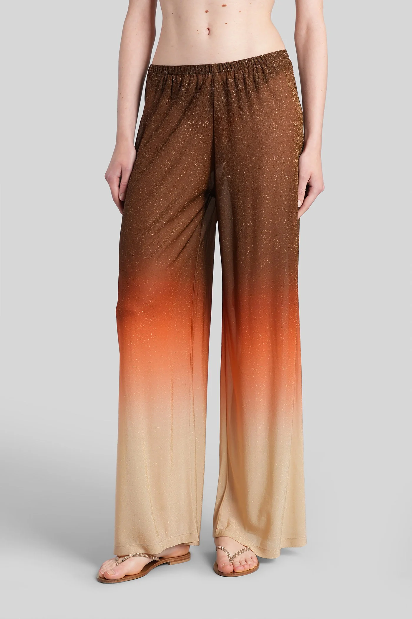 Amalia Pants in brown viscose