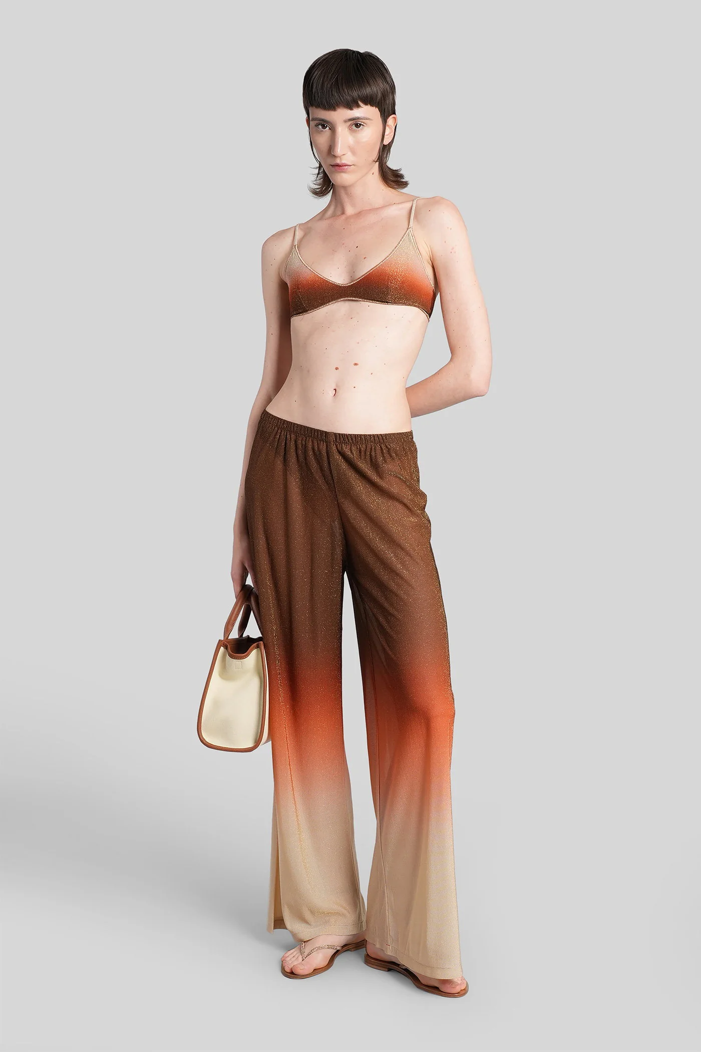 Amalia Pants in brown viscose - Image 2
