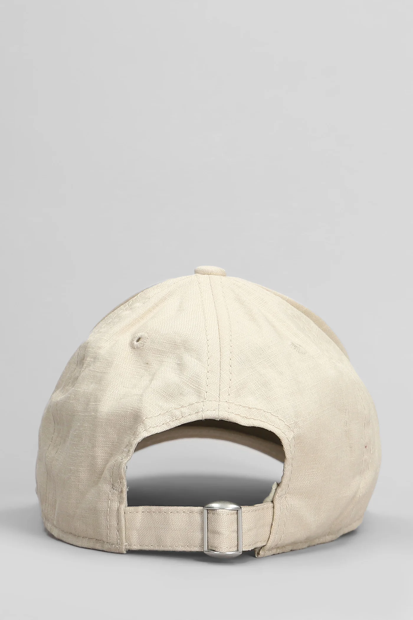 Baseball n Hats in beige linen - Image 3