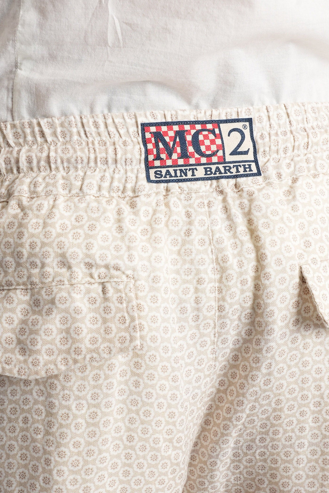Calais Pants in beige cotton - Image 5