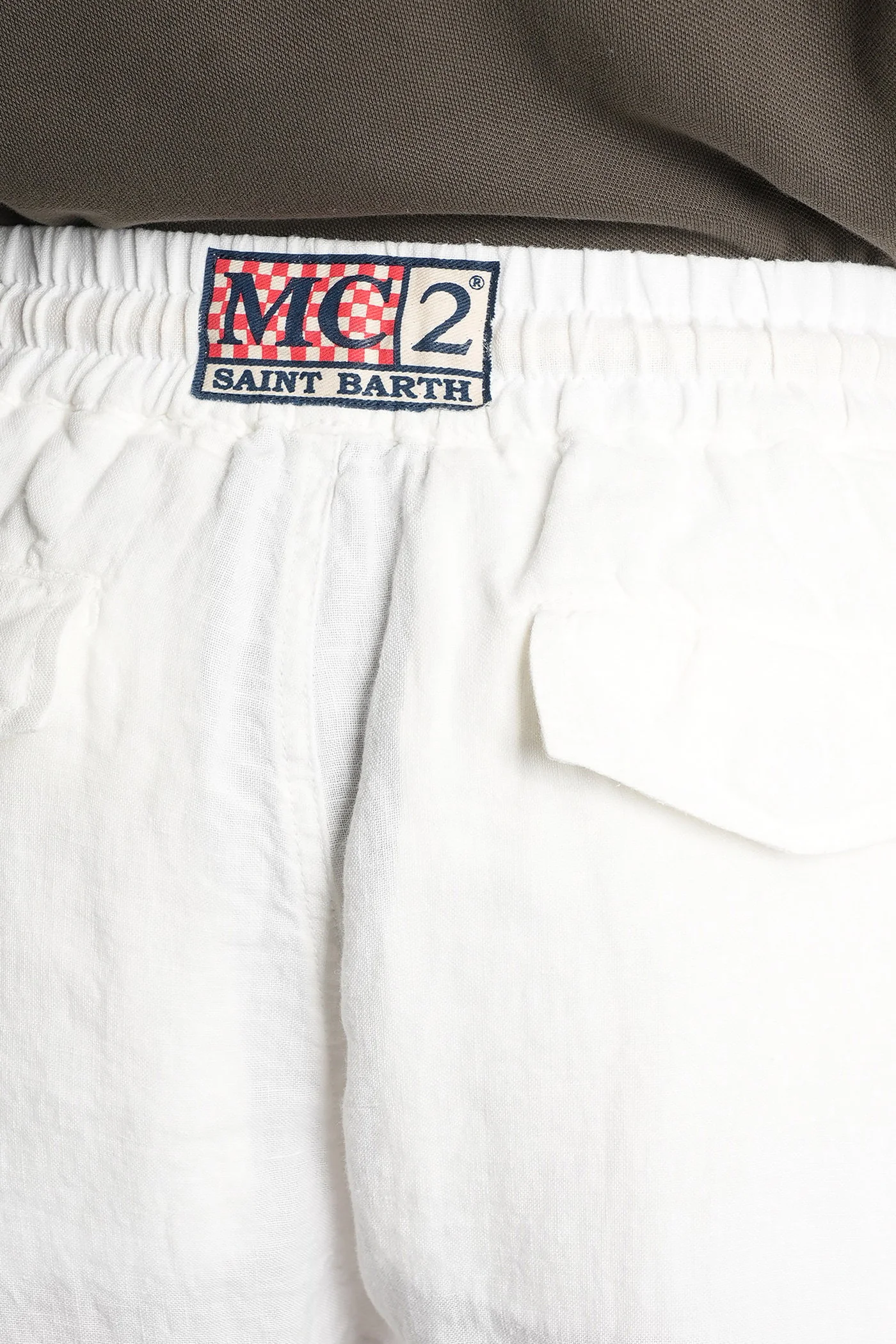 Calais Pants in white linen - Image 5