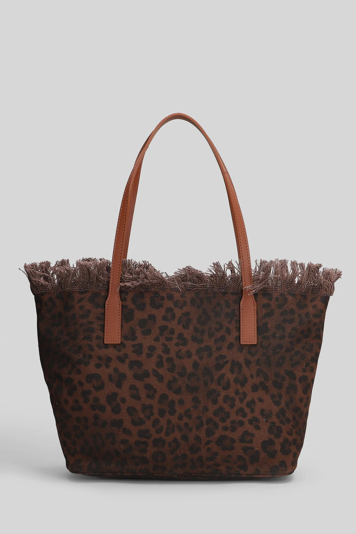 City Bag Mid Fringe Tote in Animalier canvas - Image 3
