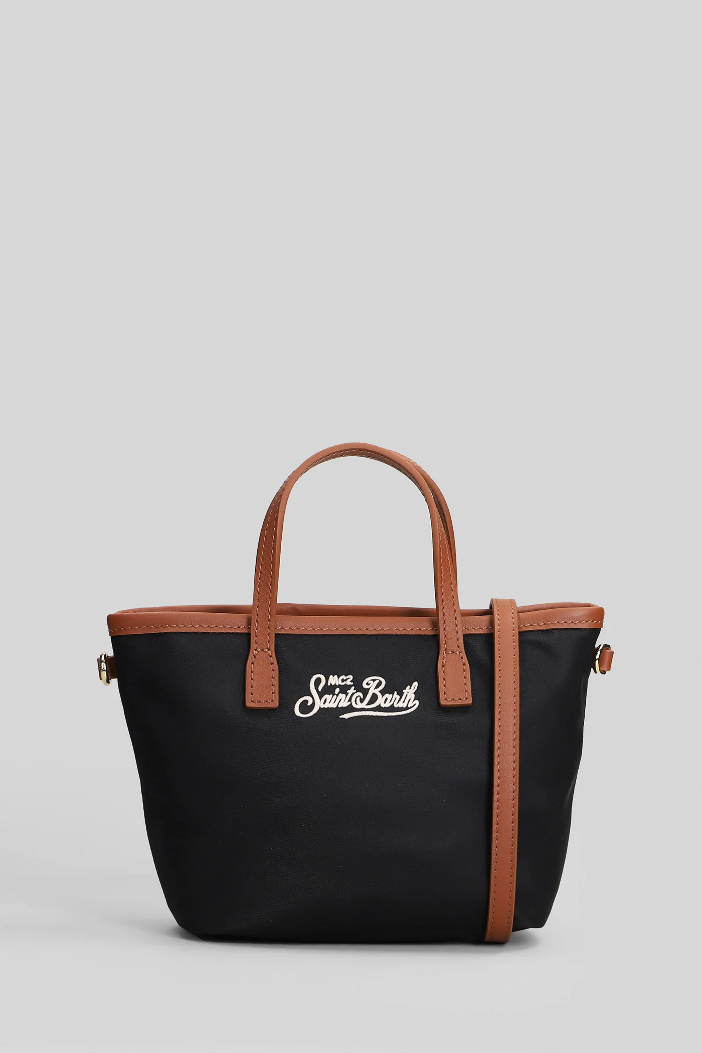 City Bag Mini Nylon Hand bag in black nylon