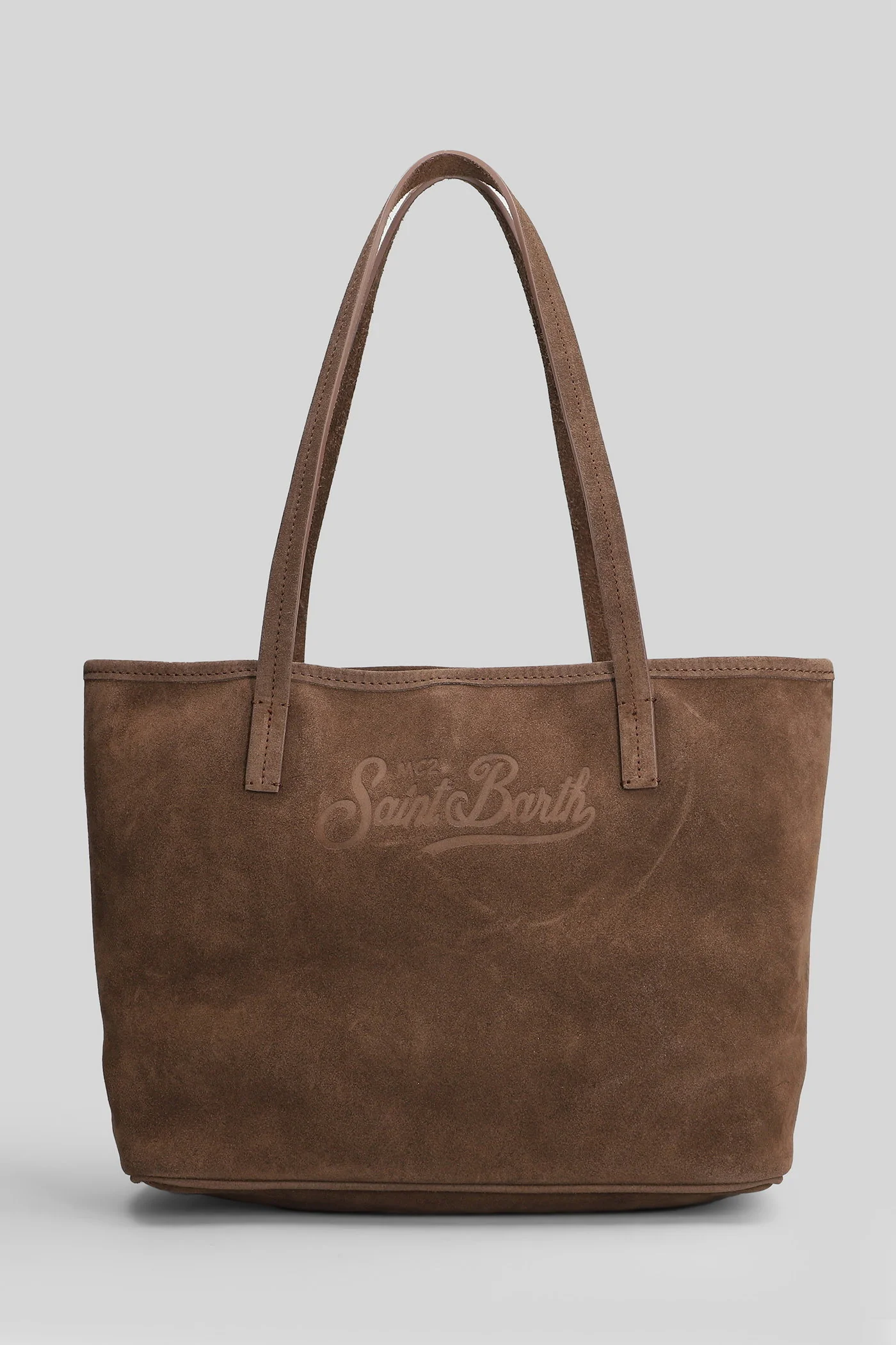 City bag Tote in brown suede