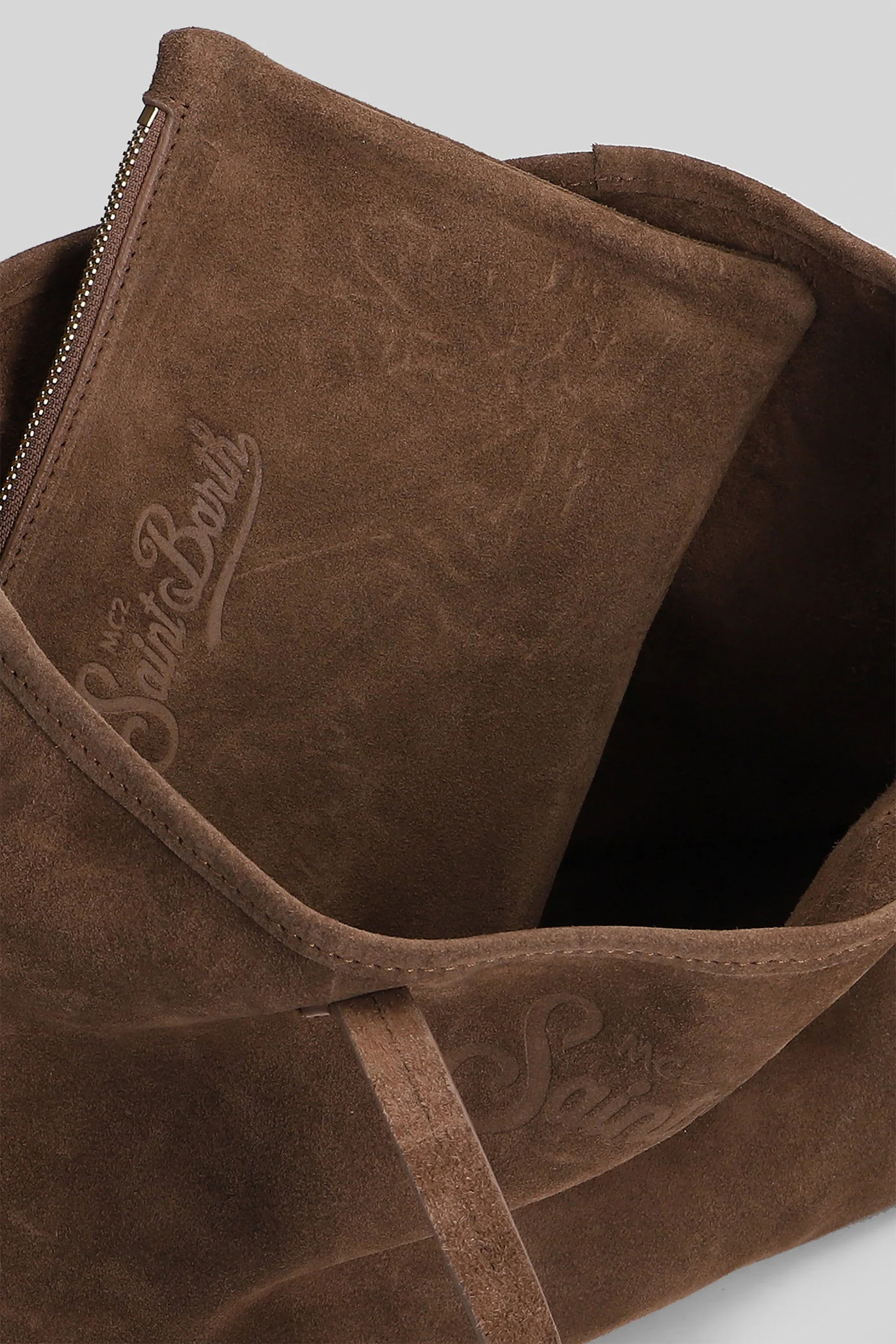 City bag Tote in brown suede - Image 4