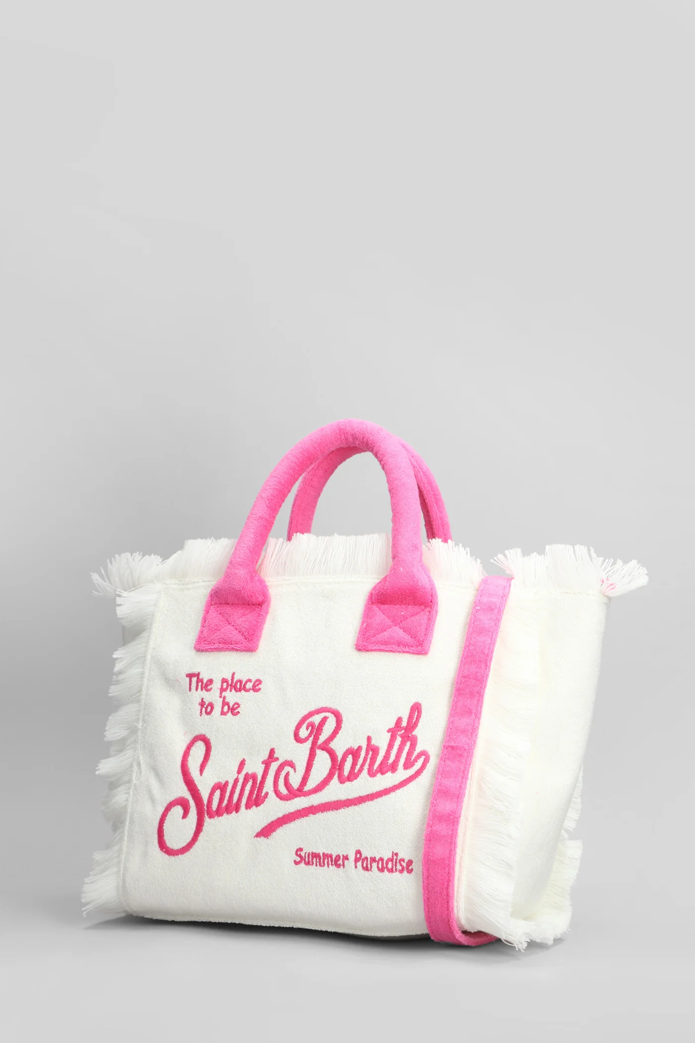 Colette sponge Tote in beige cotton - Image 2