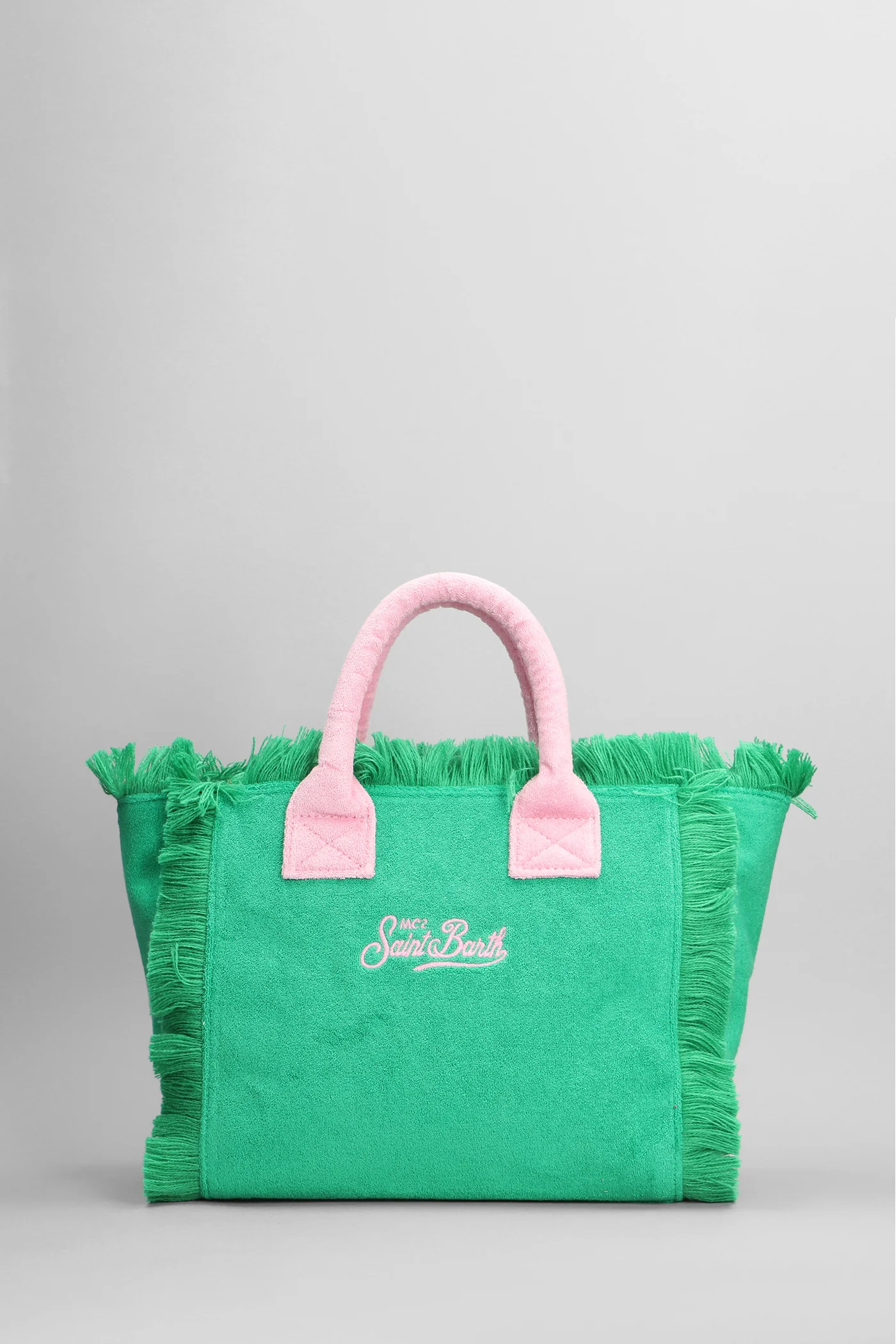 Colette sponge Tote in green cotton - Image 3