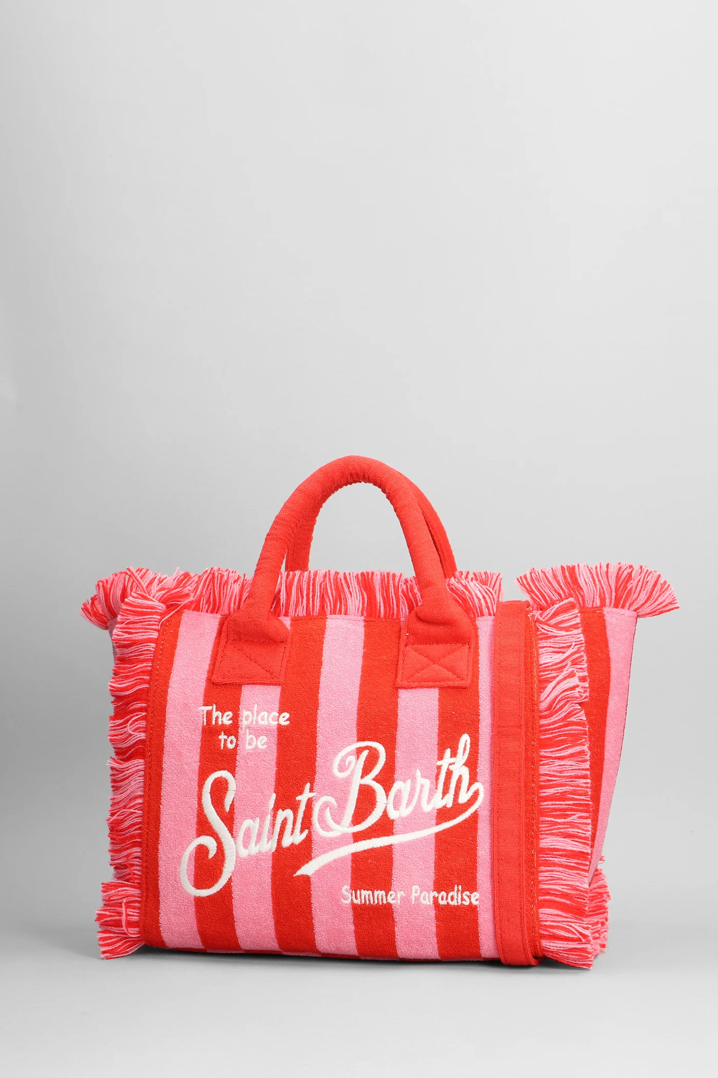 Colette sponge Tote in red cotton - Image 2