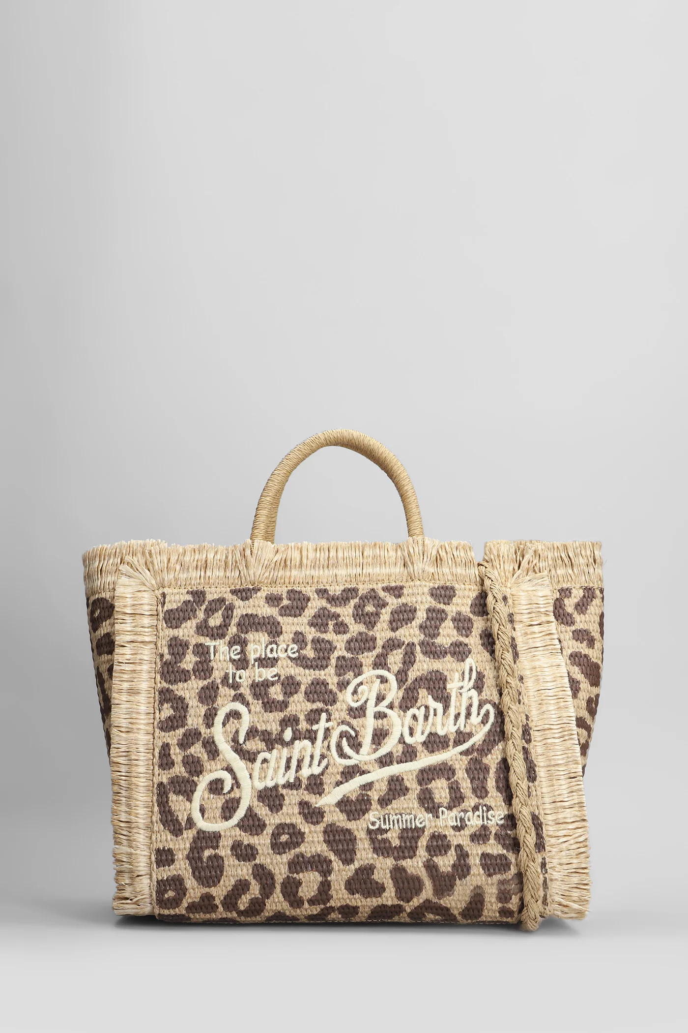 Colette straw Tote in beige raffia