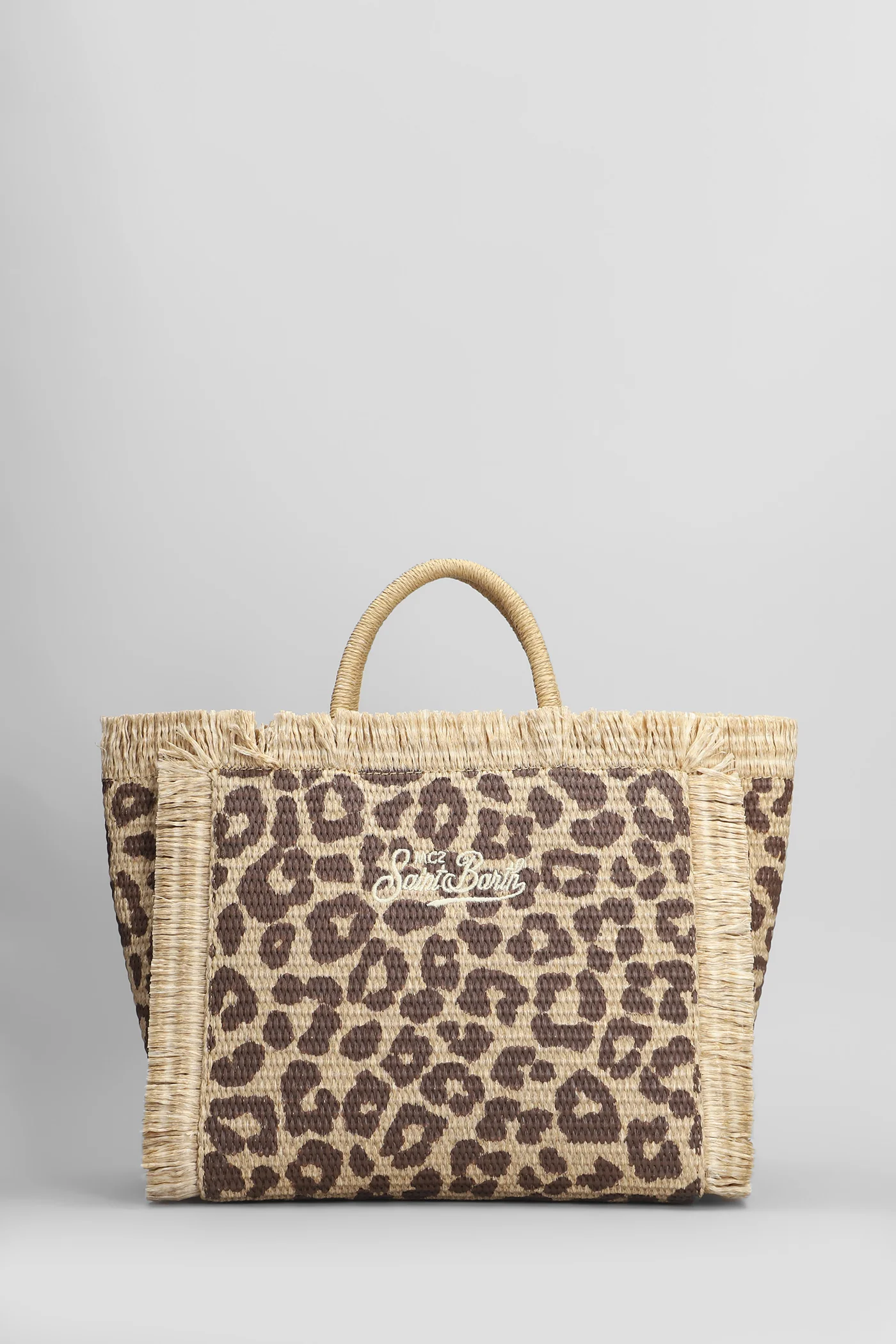 Colette straw Tote in beige raffia - Image 3