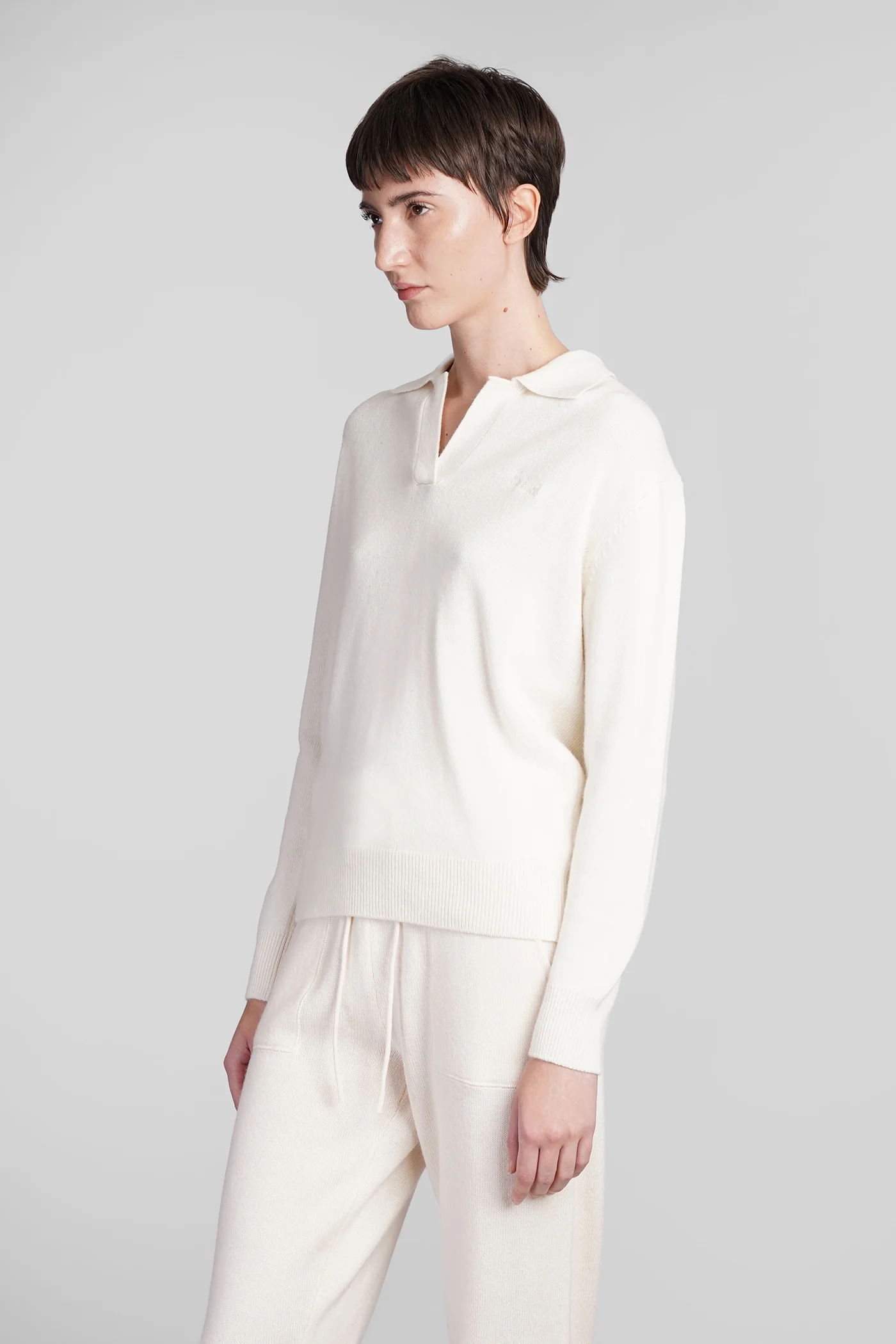 Eze Polo in beige wool - Image 4