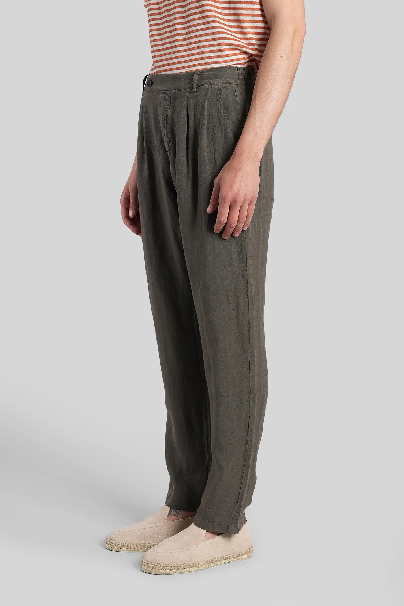 Havier Pants in green linen - Image 4
