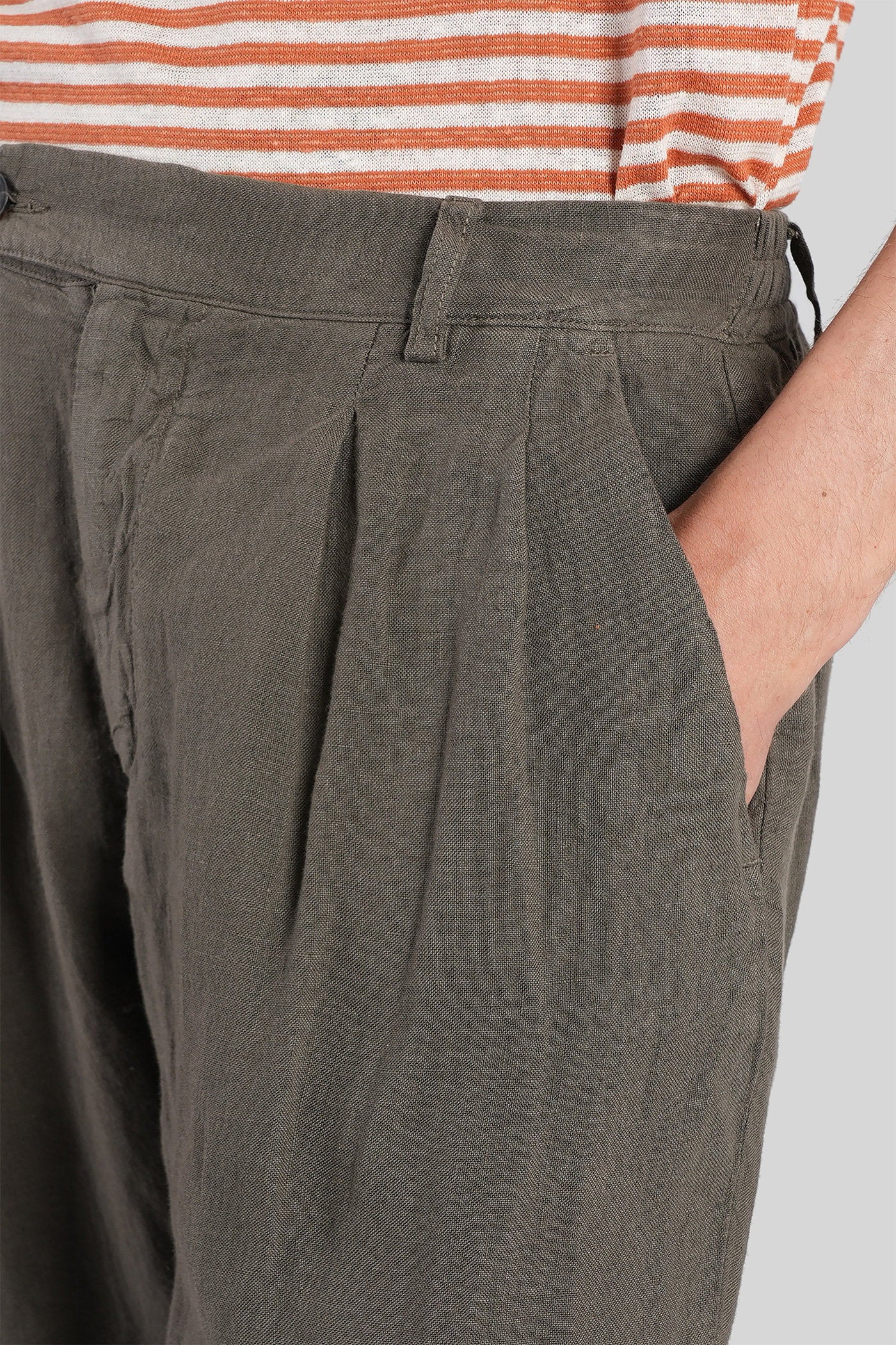 Havier Pants in green linen - Image 5