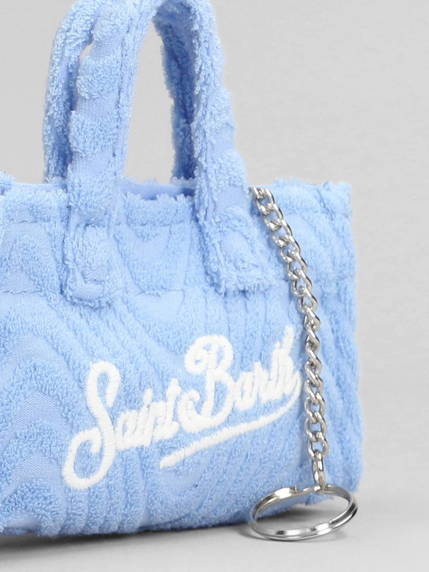 Key bag n Hand bag in cyan polyester - Image 4