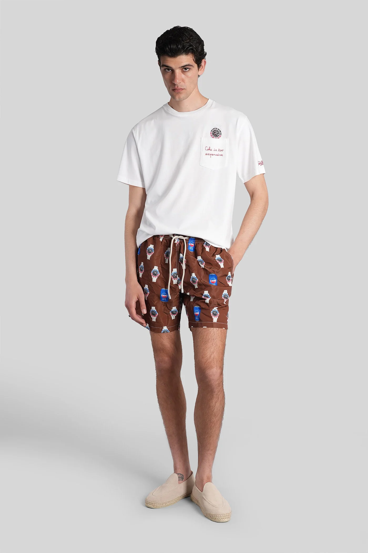 Lighting Beachwear in brown polyamide - Image 2