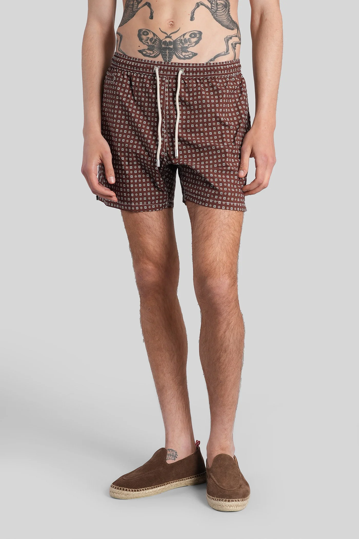 Lighting Micro Stret Beachwear in brown polyamide
