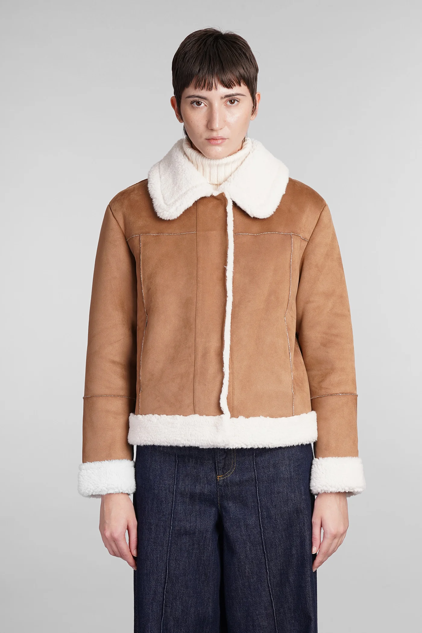 Lorayne Shearling in brown polyester