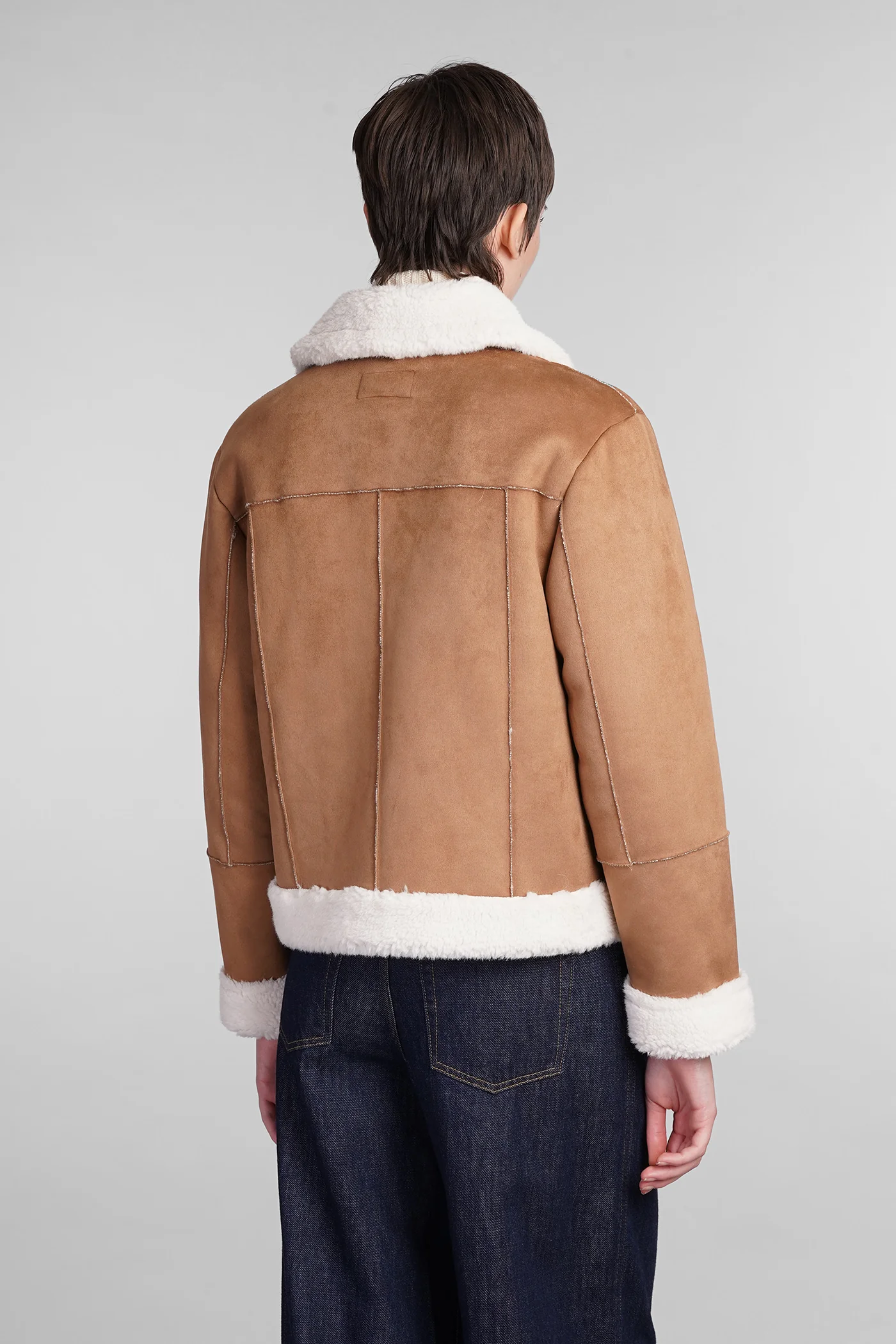 Lorayne Shearling in brown polyester - Image 3