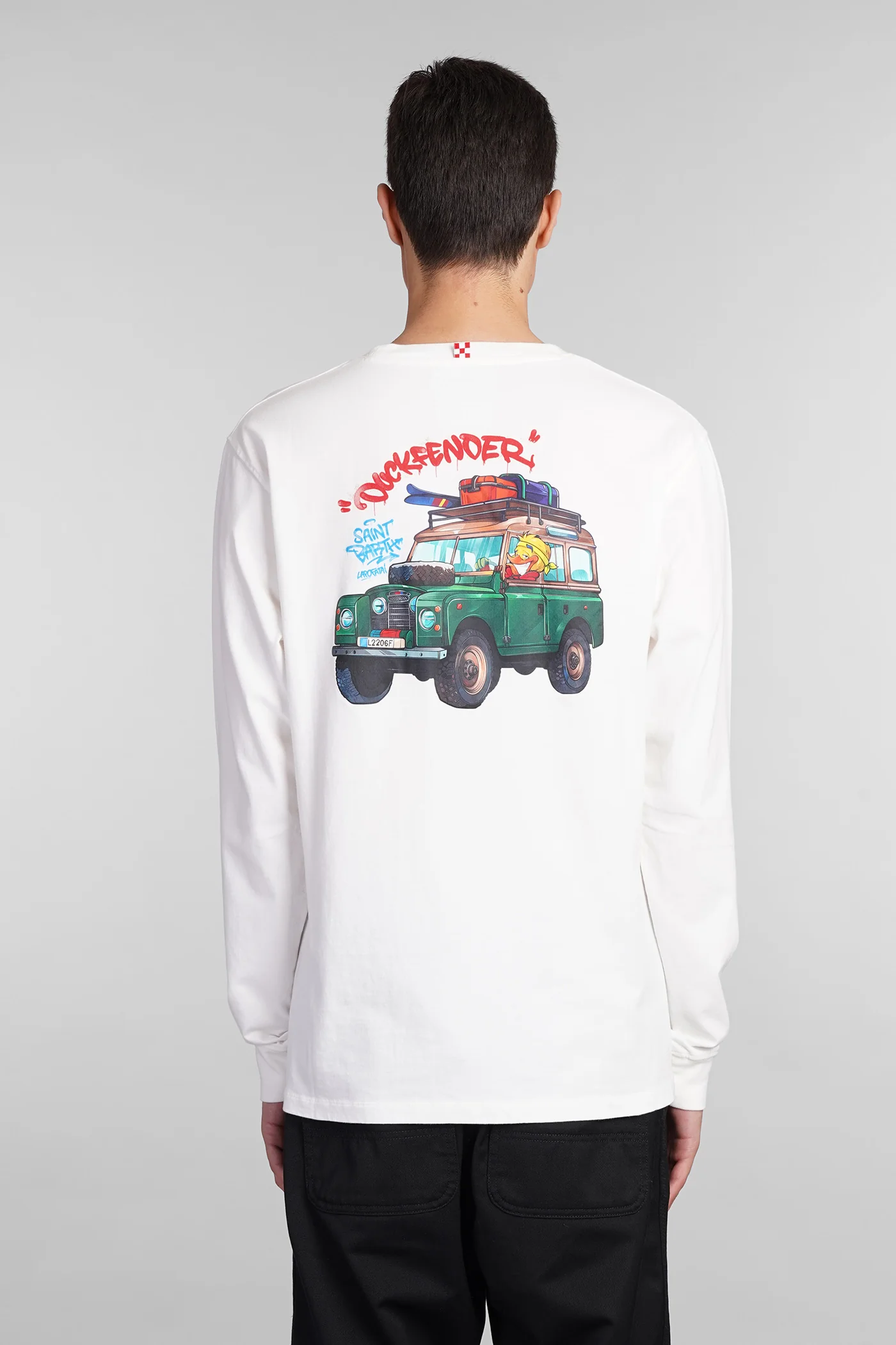 Luton T-Shirt in white cotton - Image 3