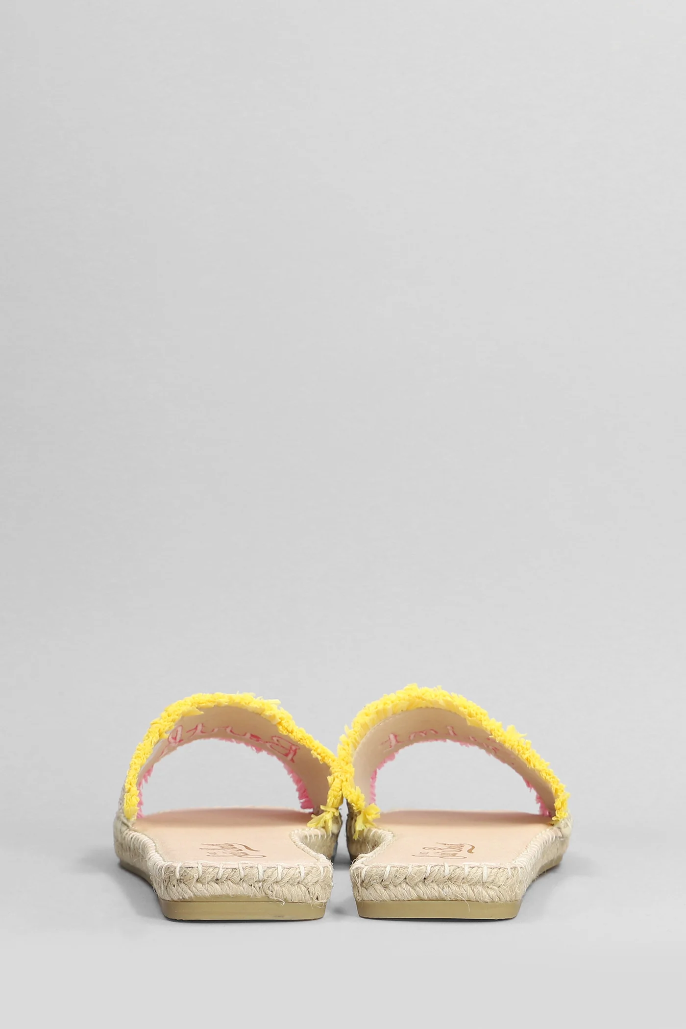 Luz square Flats in beige raffia - Image 4