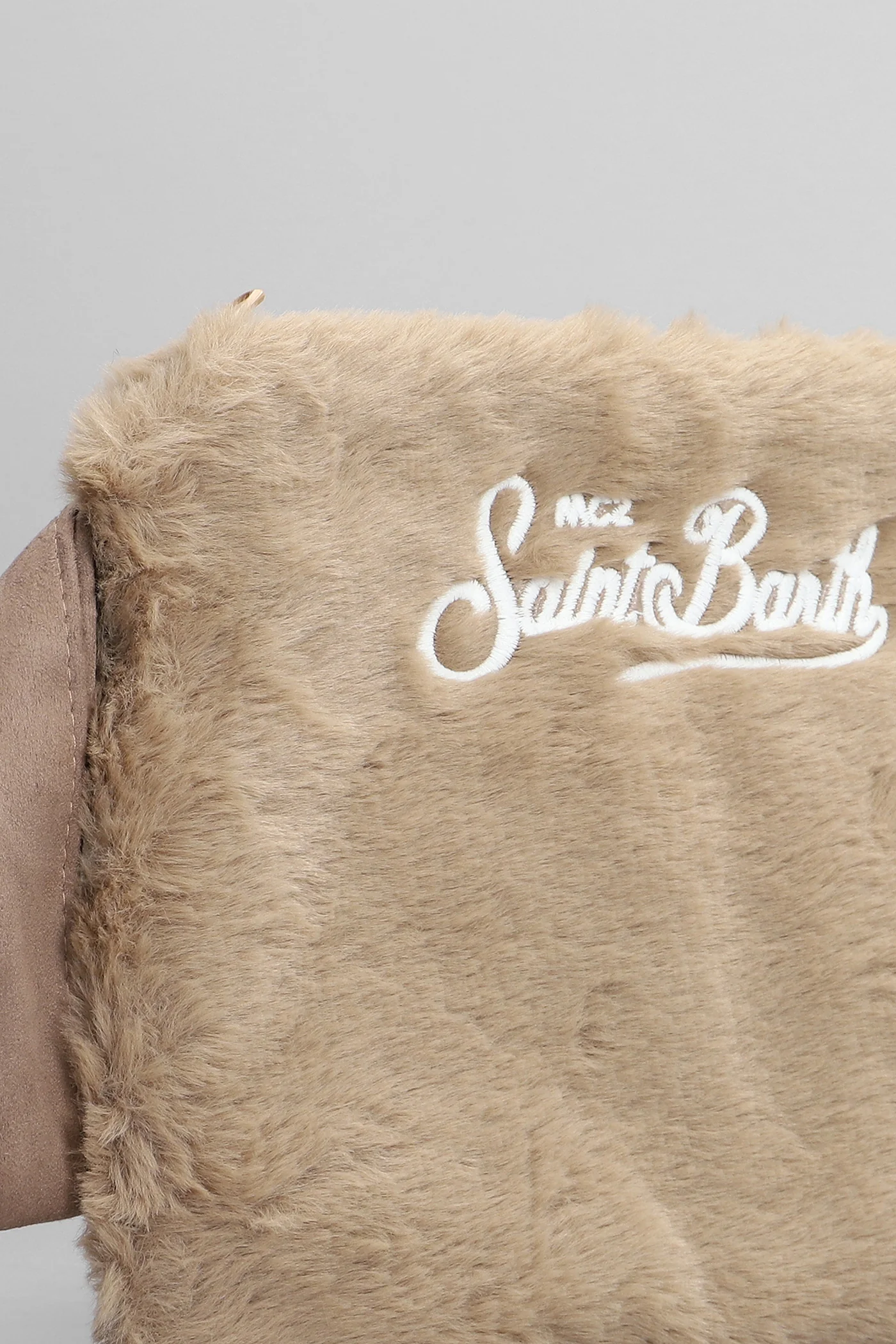 Pareasy Clutch in taupe polyester - Image 4