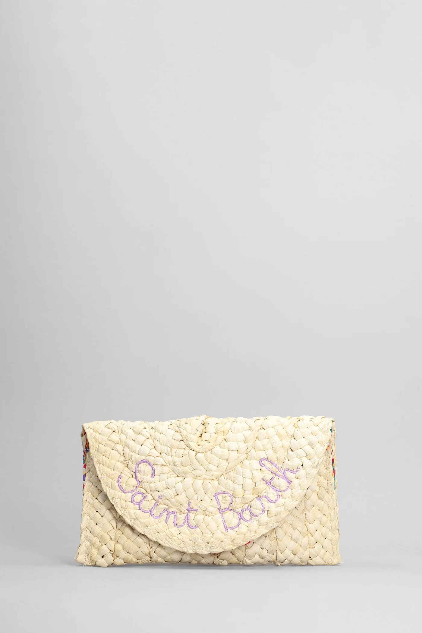 Straw envelpe Clutch in beige raffia
