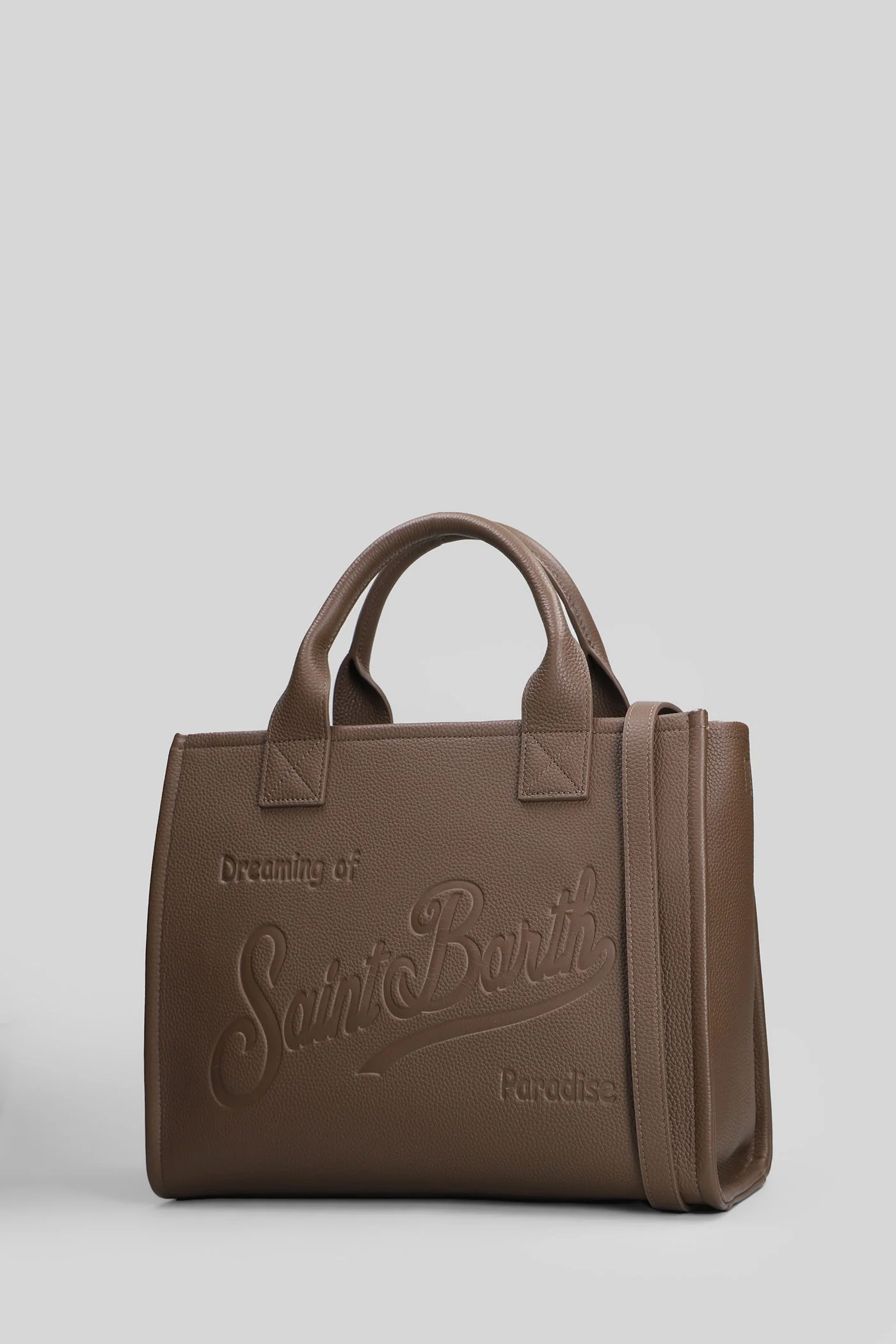 Vanity bag large Tote in brown leather - Image 2