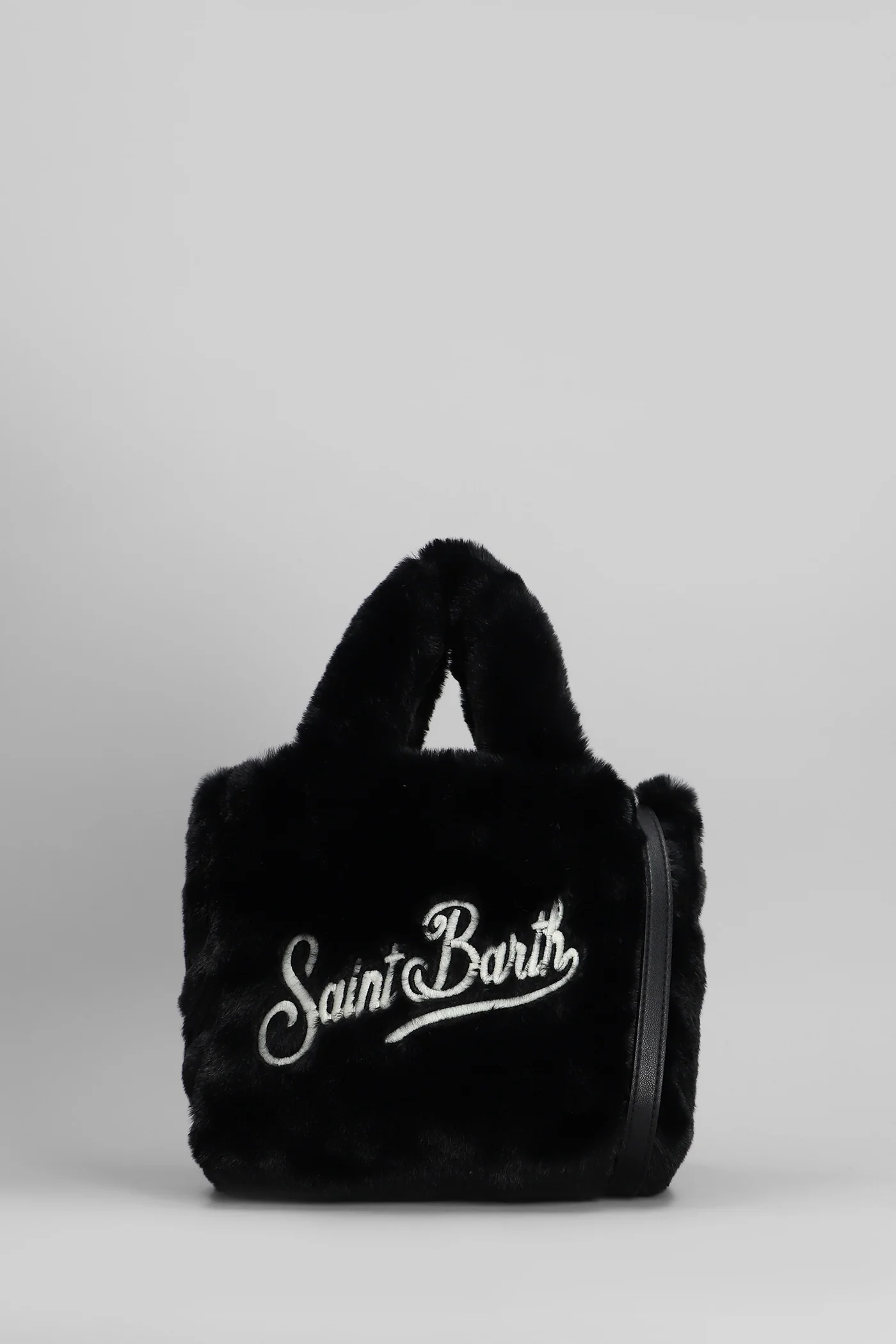 Vanity mini soft Tote in black polyester