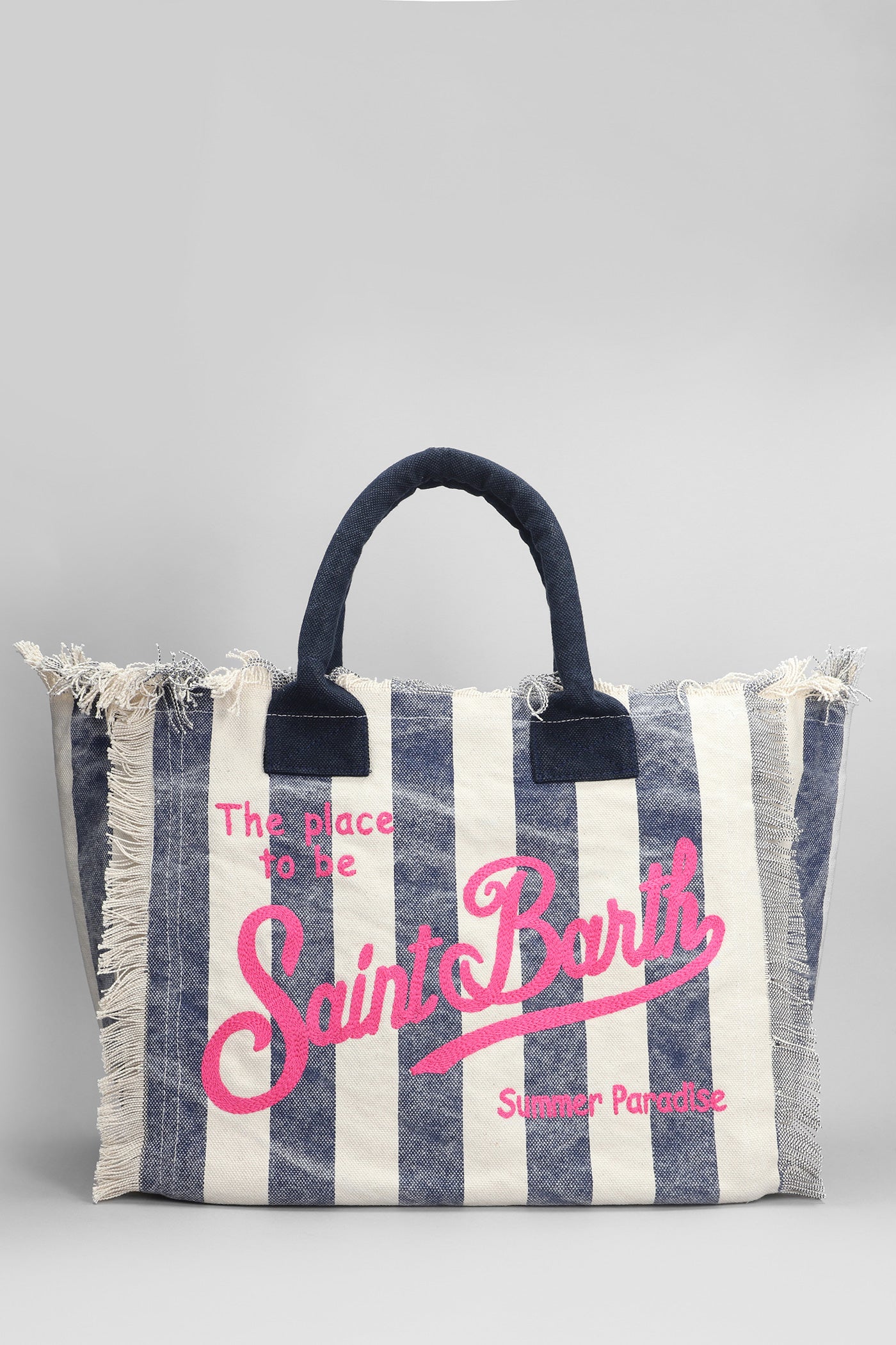 Vanity Tote in beige cotton - Image 3