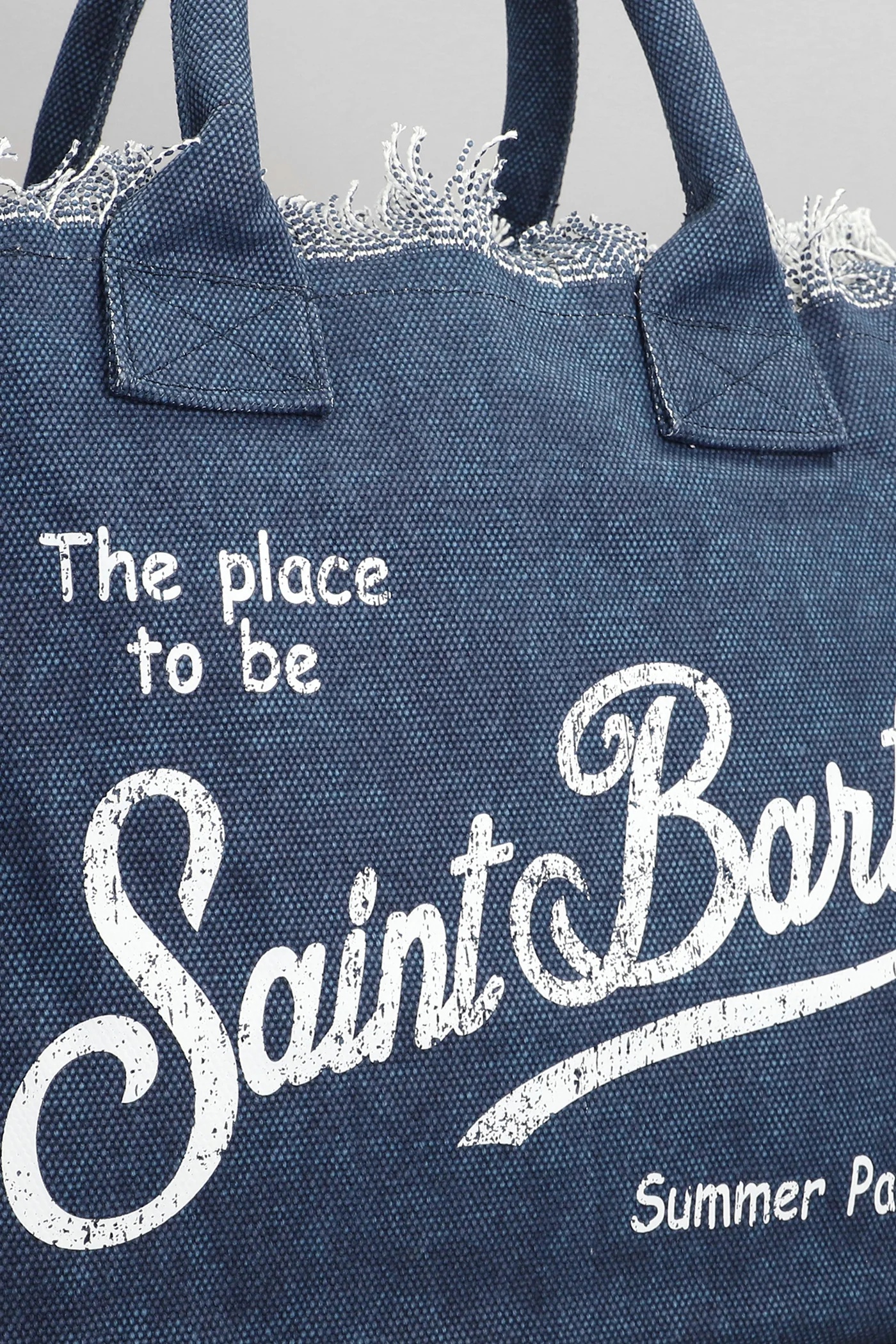 Vanity Tote in blue cotton - Image 4
