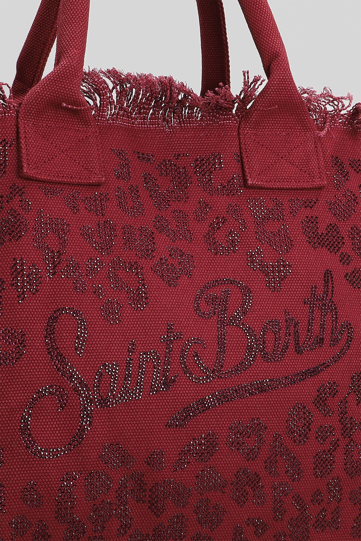 Vanity Tote in bordeaux canvas - Image 4