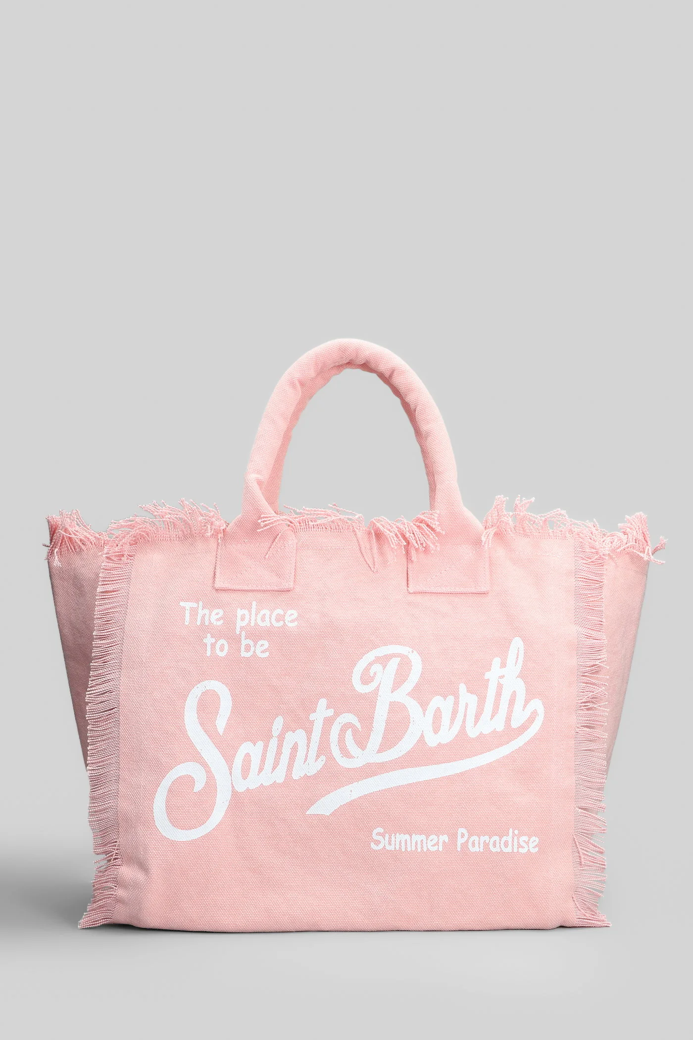 Vanity Tote in rose-pink canvas - Image 3